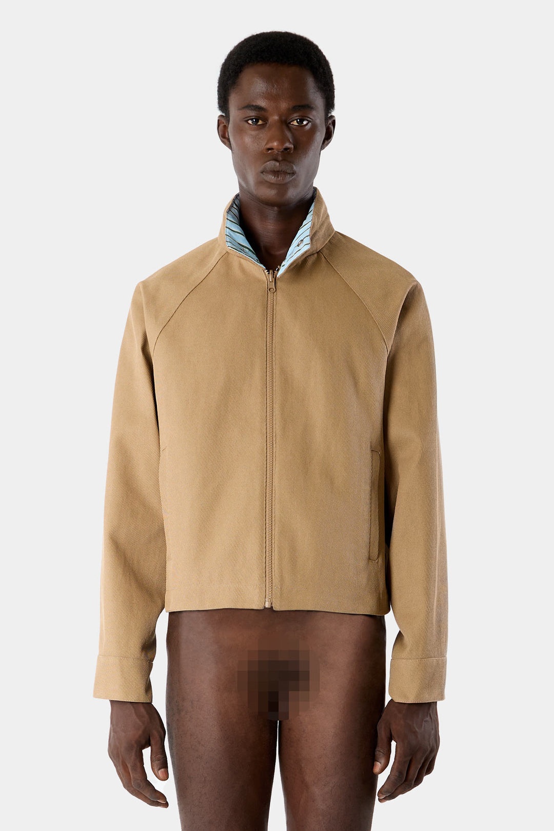 REVERSIBLE AVIATOR JACKET / beige - 1