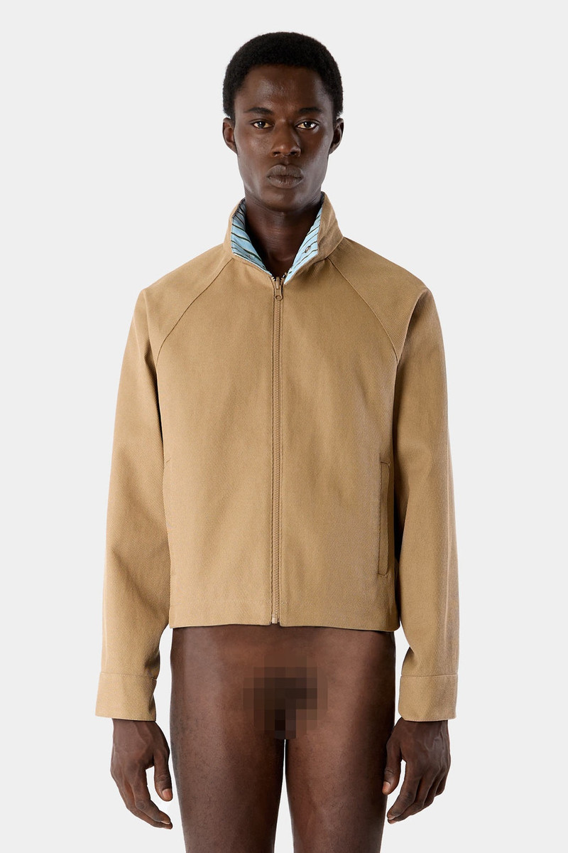REVERSIBLE AVIATOR JACKET / beige 1