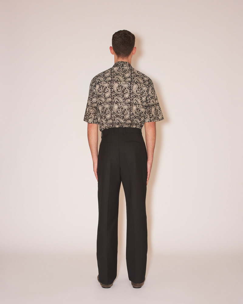 JUN - Summer suiting straight-leg pants - Black 4