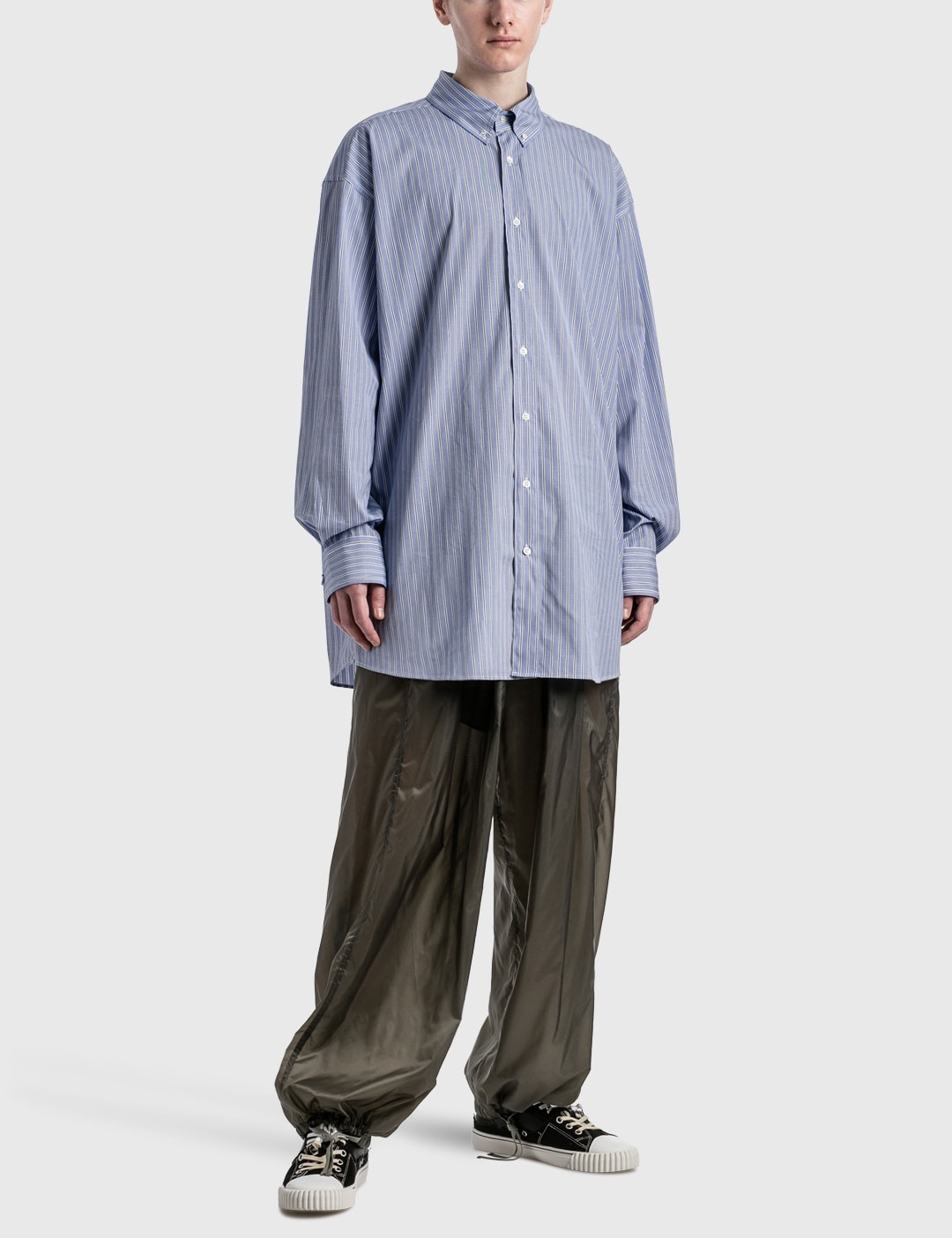 NYLON WIDE PANTS - 5