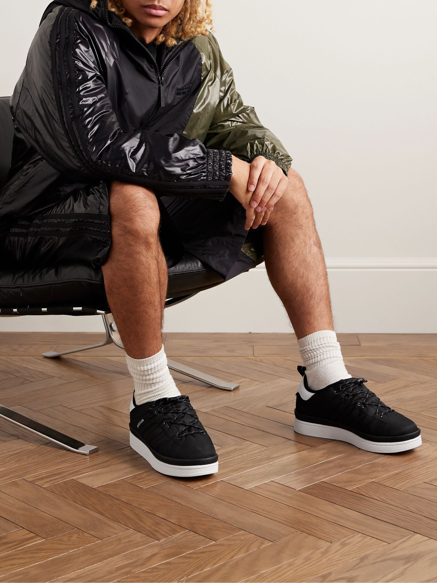 + adidas Originals Campus Leather-Trimmed Quilted GORE-TEX Sneakers Black - 2
