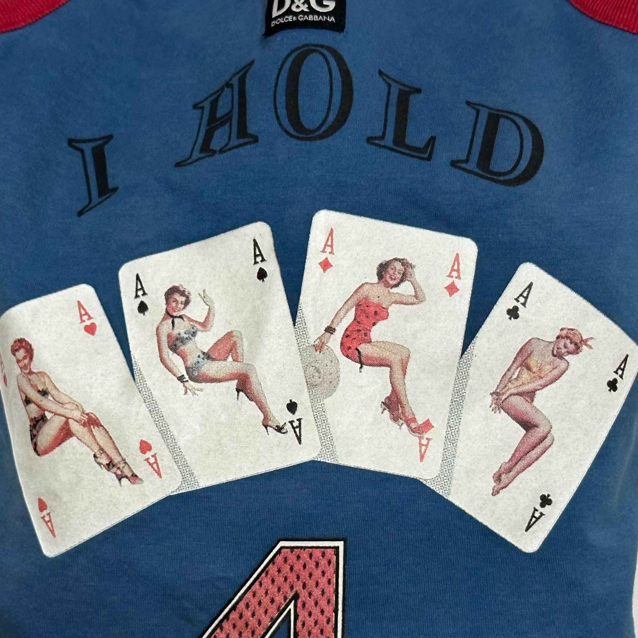 D&G - D&G Spring Summer 2002 " I HOLD 4 TRUMP CARDS" Print Tote Bag - 5