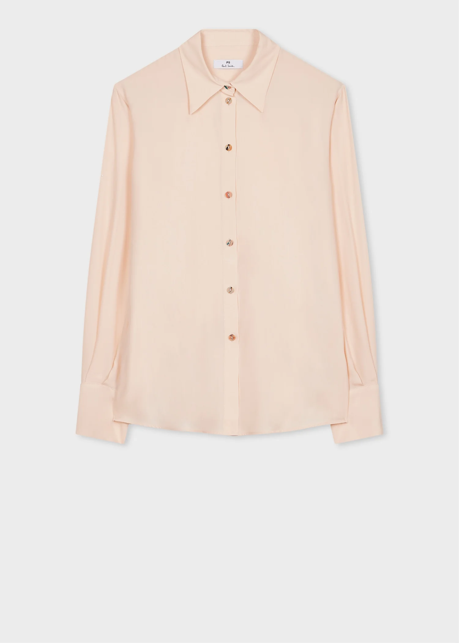 Women's Cream Silk-Blend Blouse - 1