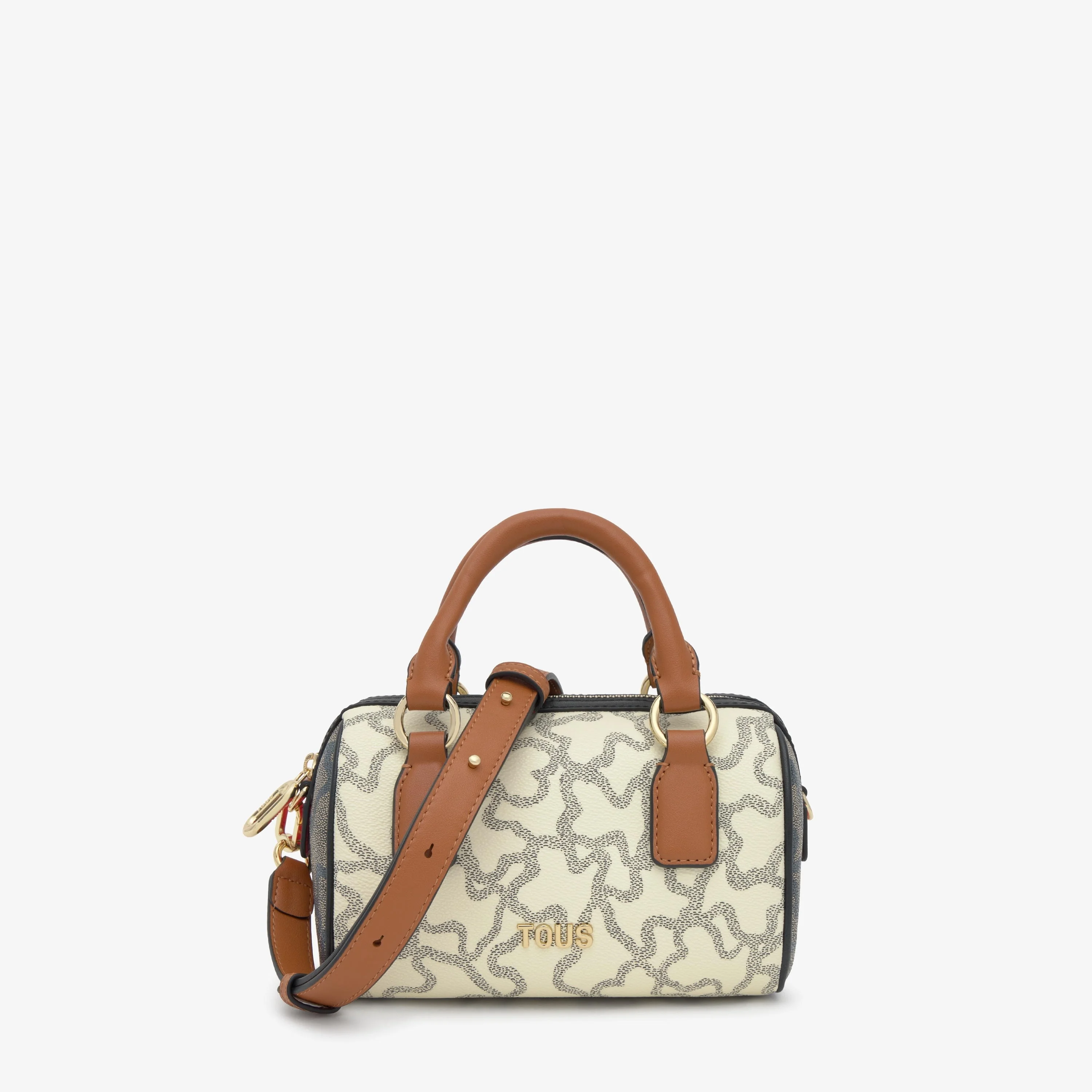 Small beige and black Bowling bag TOUS Kaos Icon - 1