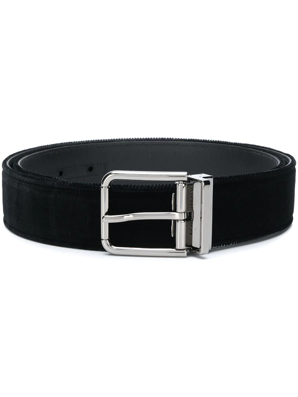 velvet buckle belt - 1