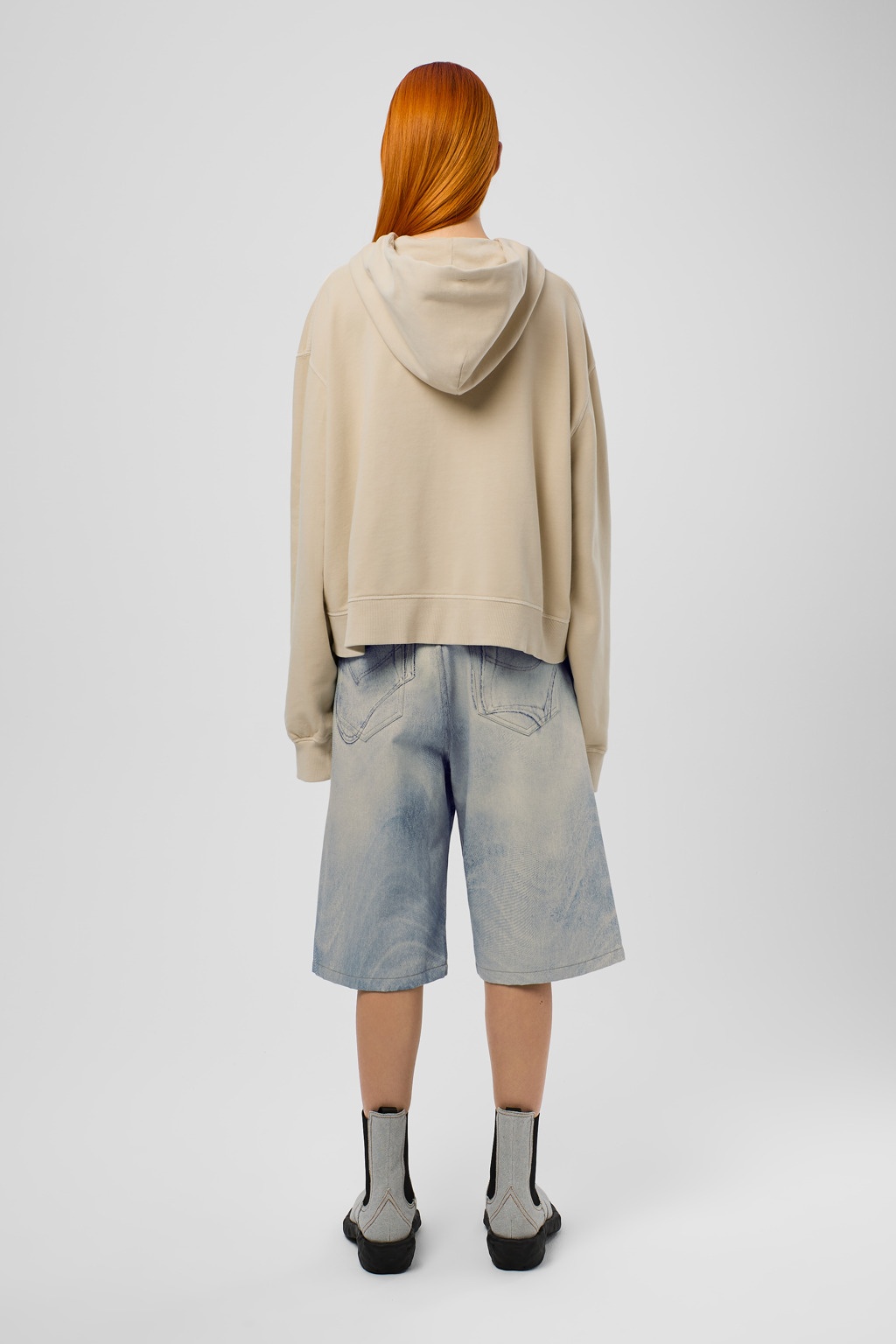 Blue Denim Shorts - 5
