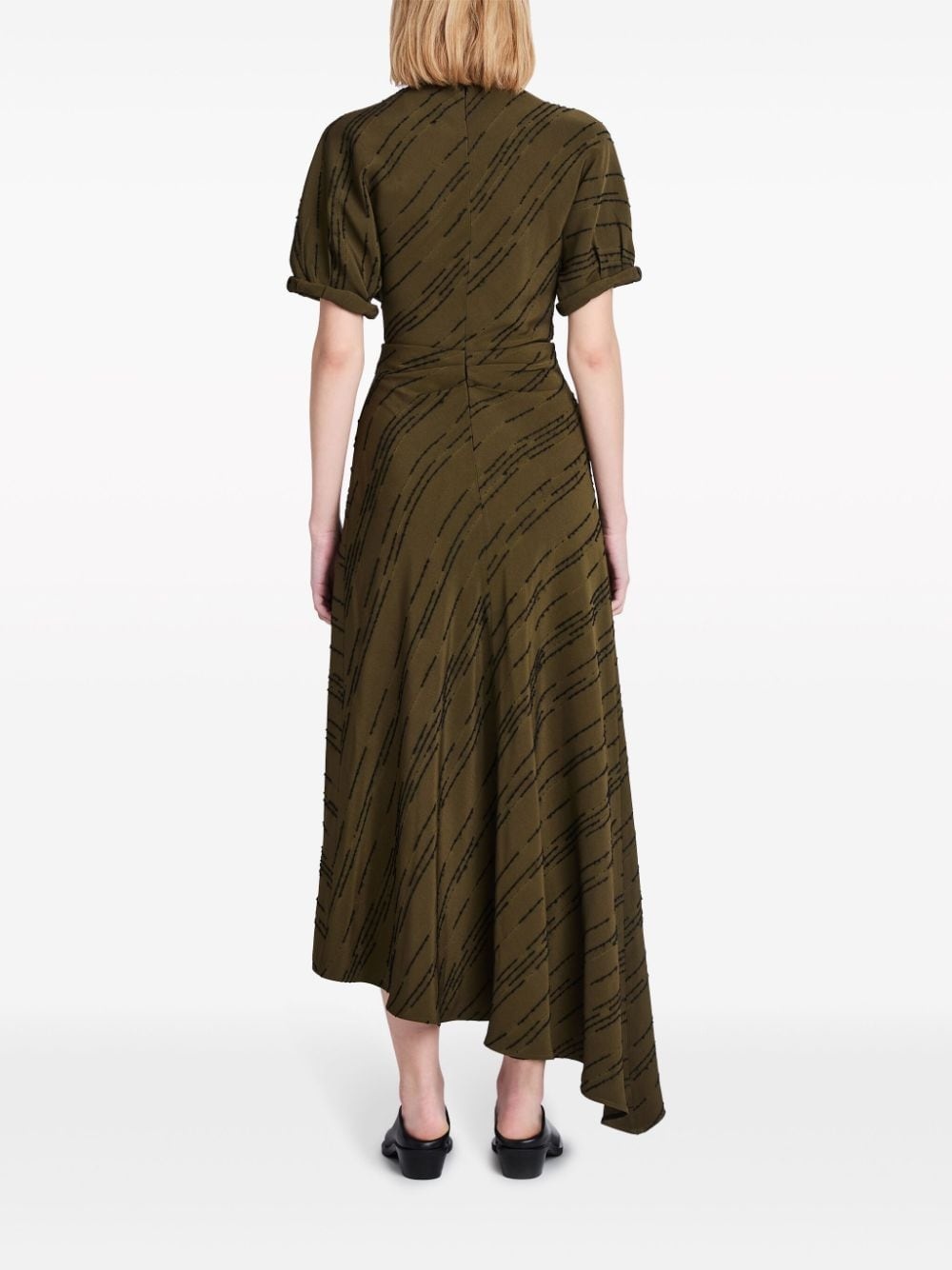 Vivienne striped asymmetric dress - 4