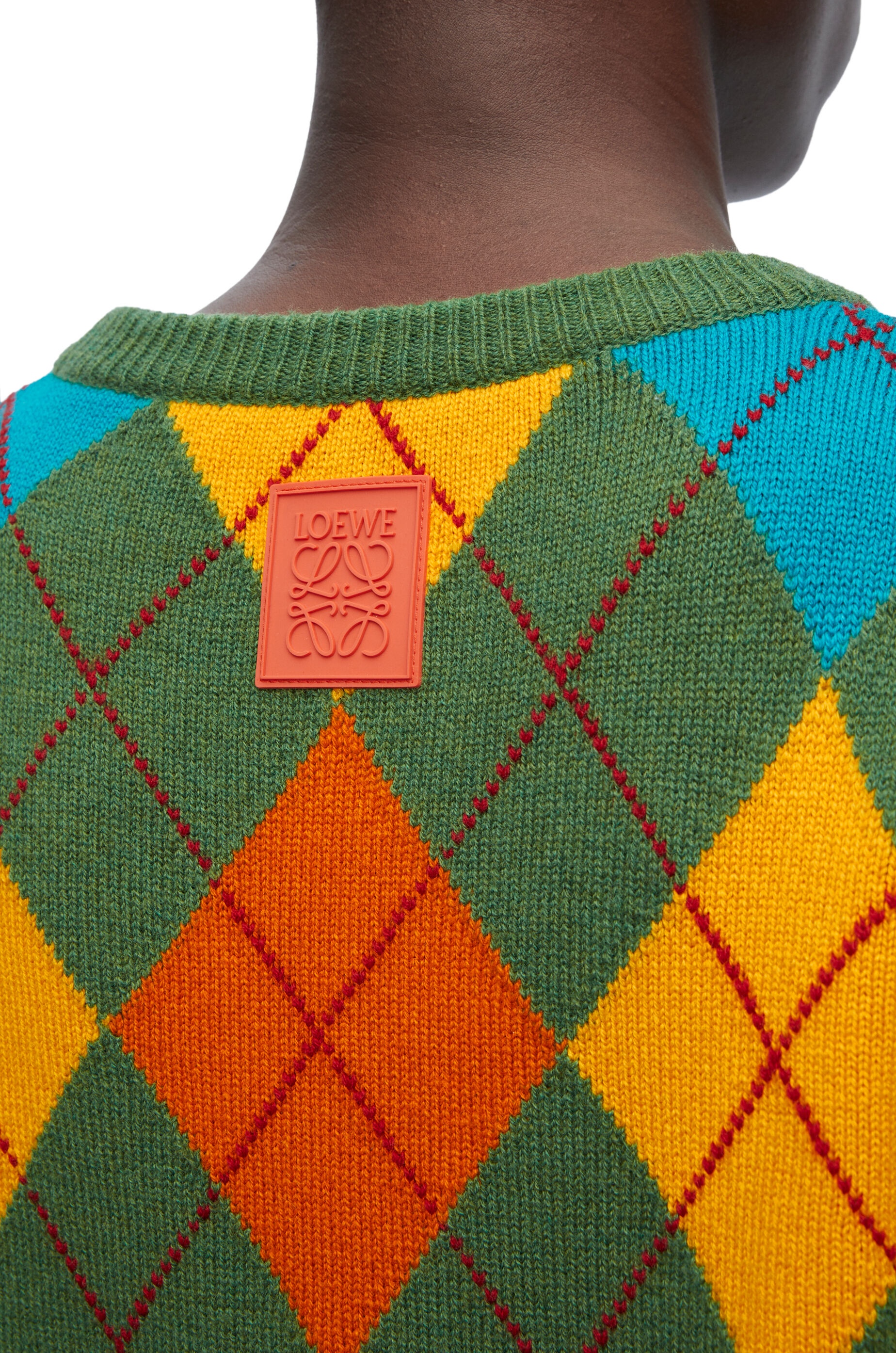 Argyle sweater in wool - 5