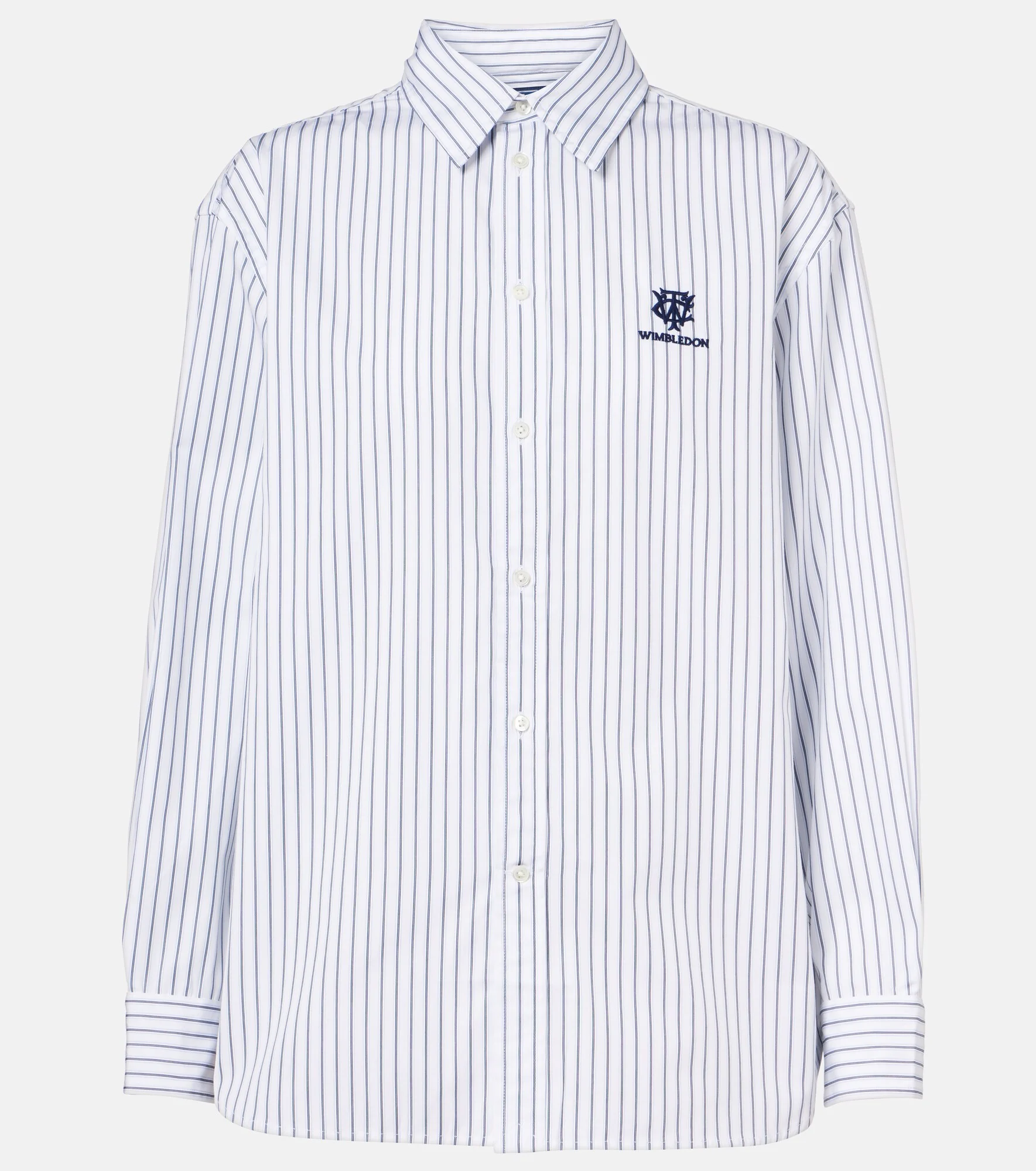 x Wimbledon striped cotton shirt - 1