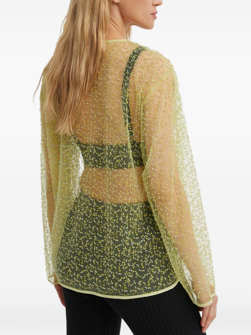 beaded long-sleeve blouse 3