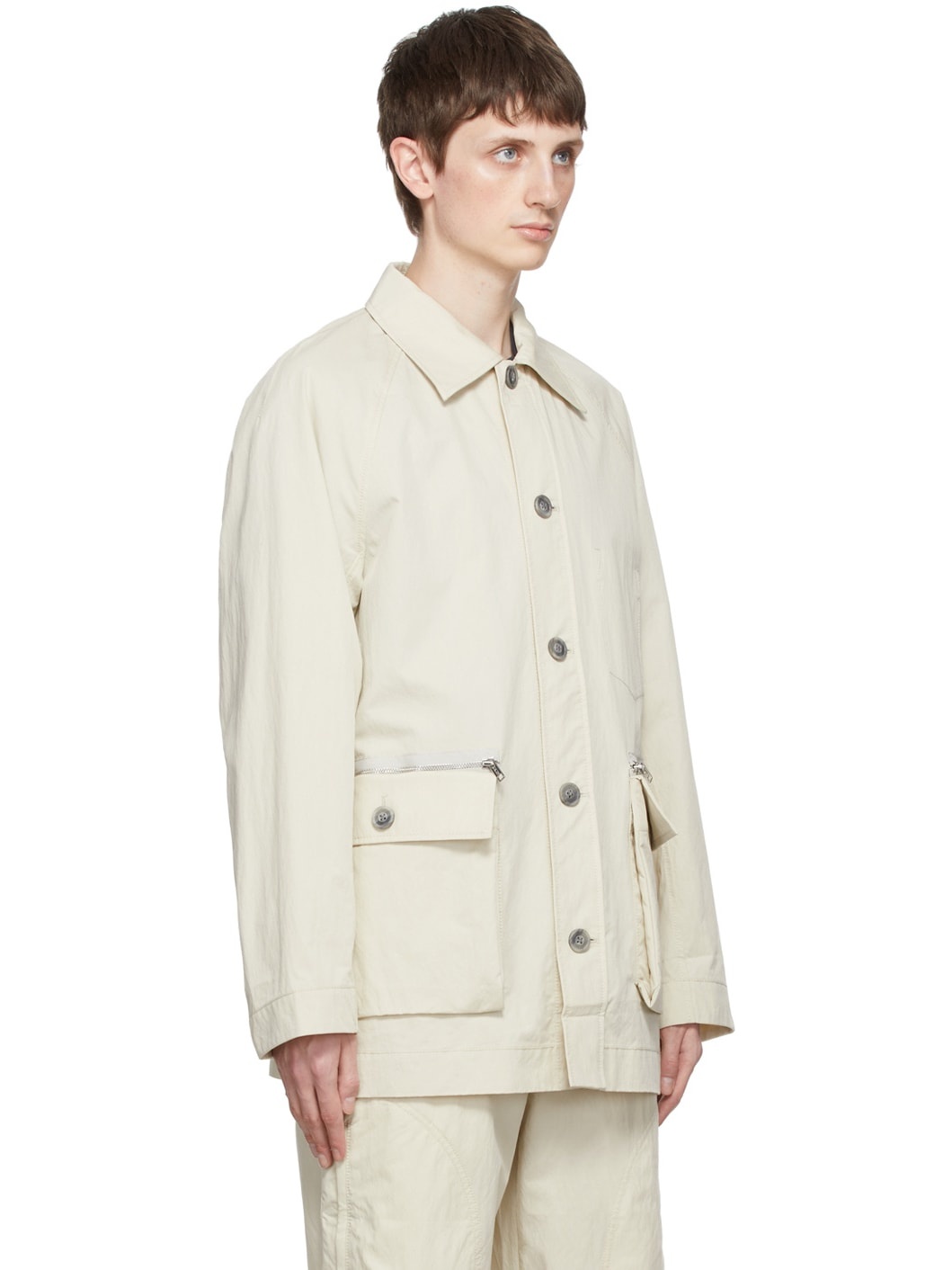 Beige Chore Jacket - 2