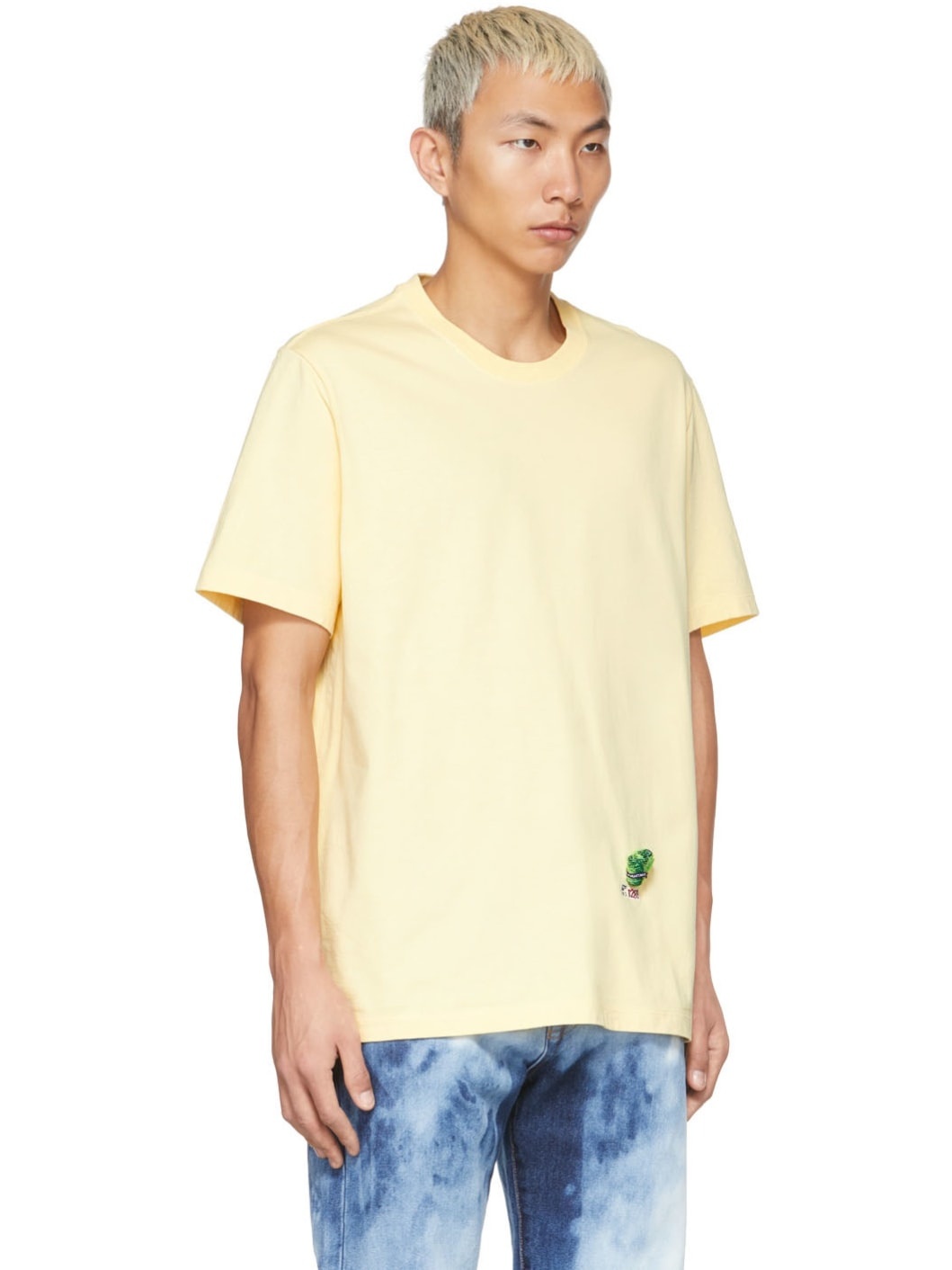 Yellow Vegetable Dyed Lettuce T-Shirt - 2