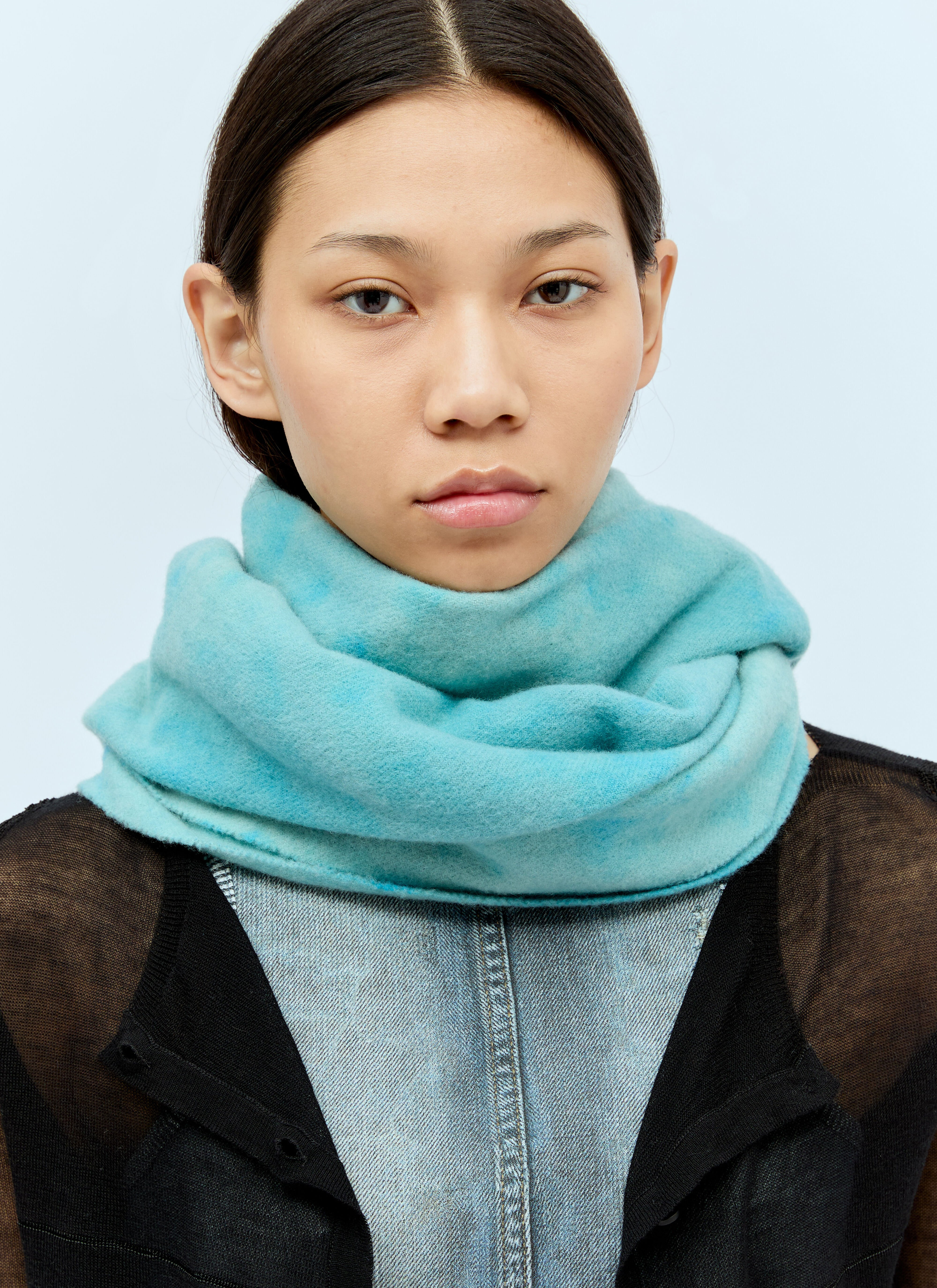 Tie-Dye Wool Scarf - 4
