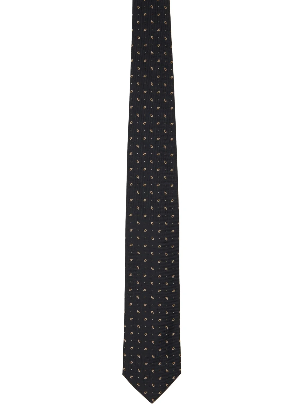 Black Silk Tie - 1