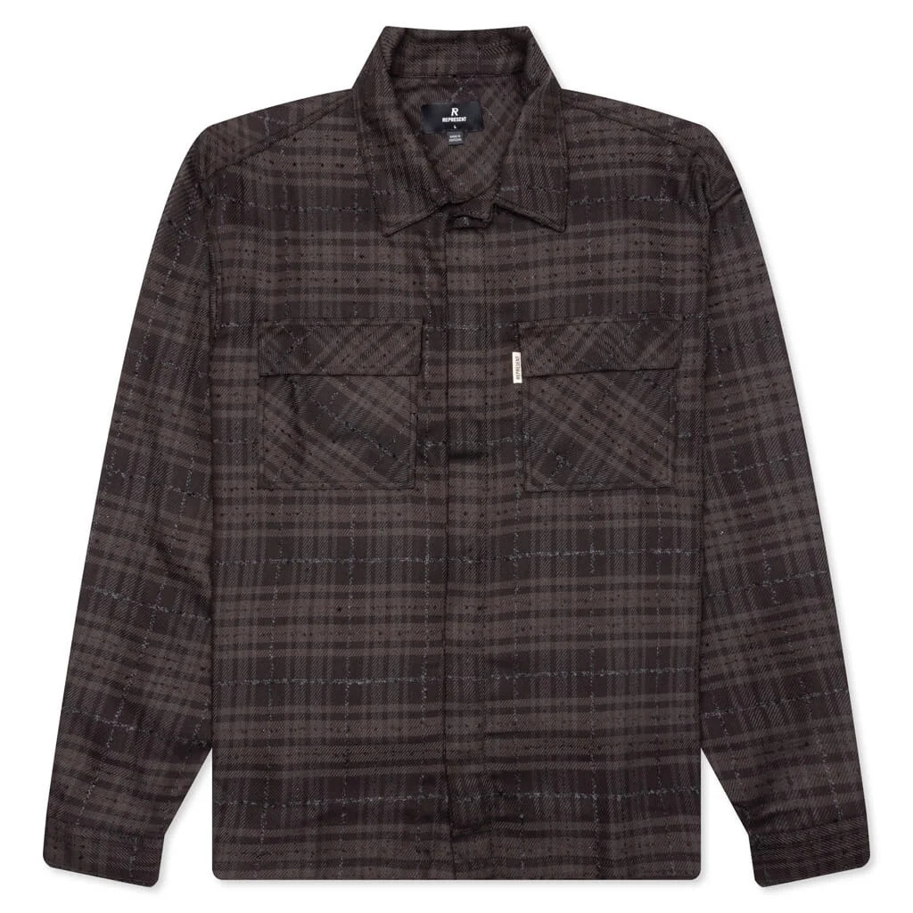 REP FLANNEL SHIRT - COFFEE - 1