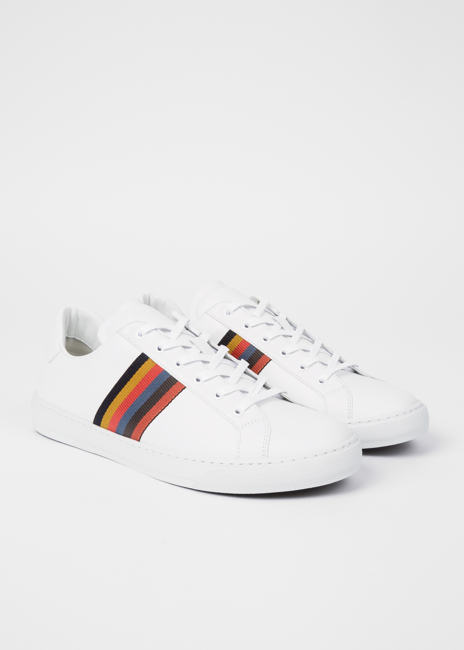 Calf Leather 'Hansen' Sneakers With 'Bright Stripe' Webbing - 3