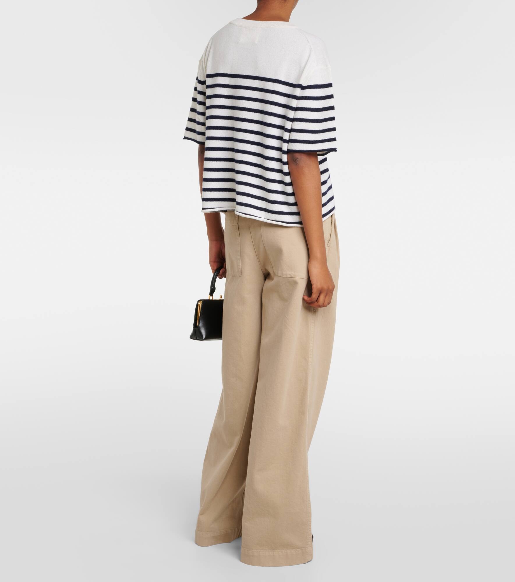 Cila striped cashmere T-shirt - 3