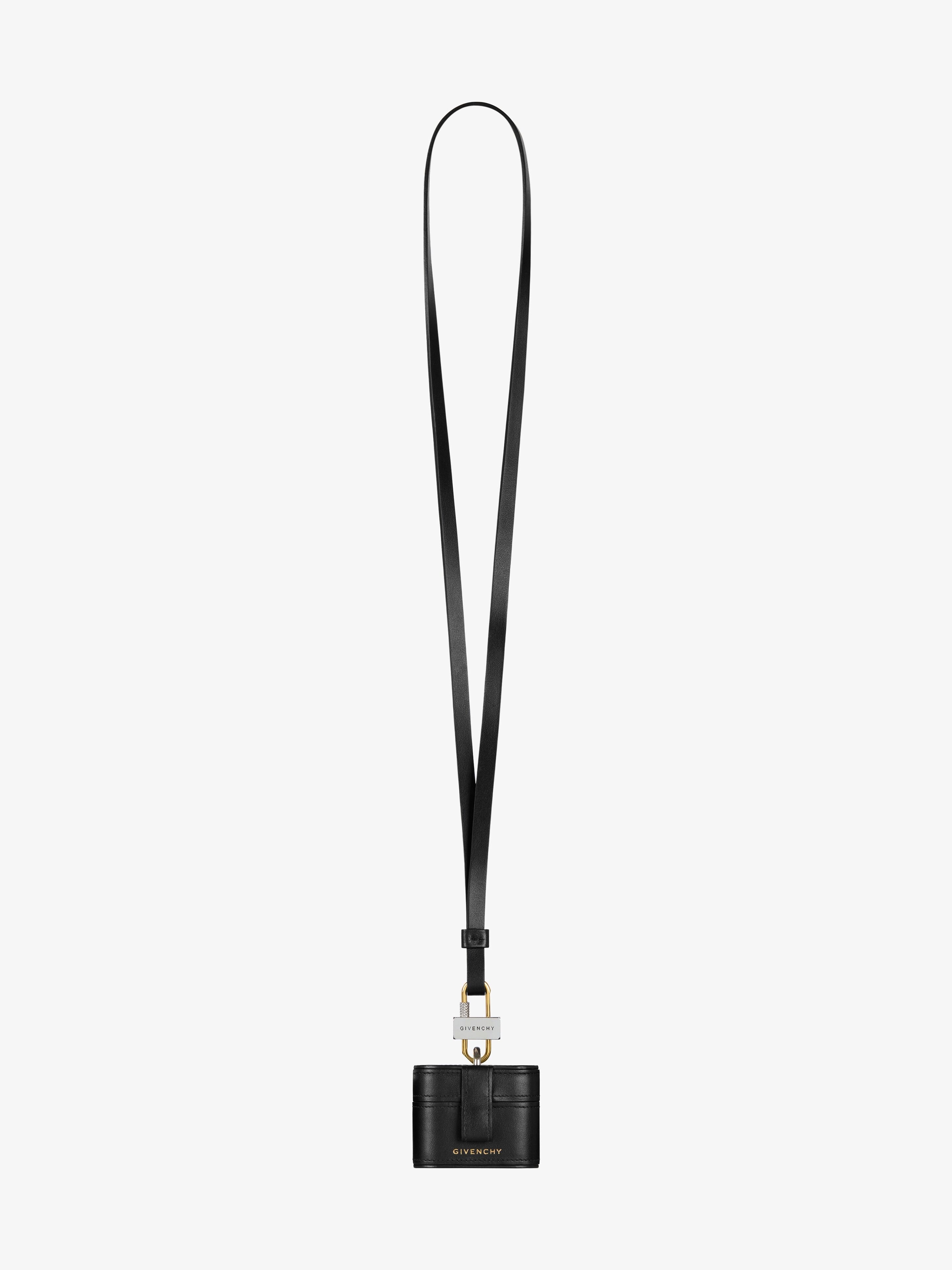 Givenchy GIVENCHY AIRPODS PRO HOLDER CASE IN LEATHER