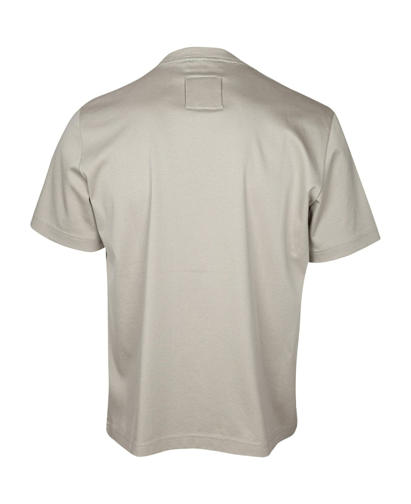 Denim T-shirt With Embroidered Logo - 2