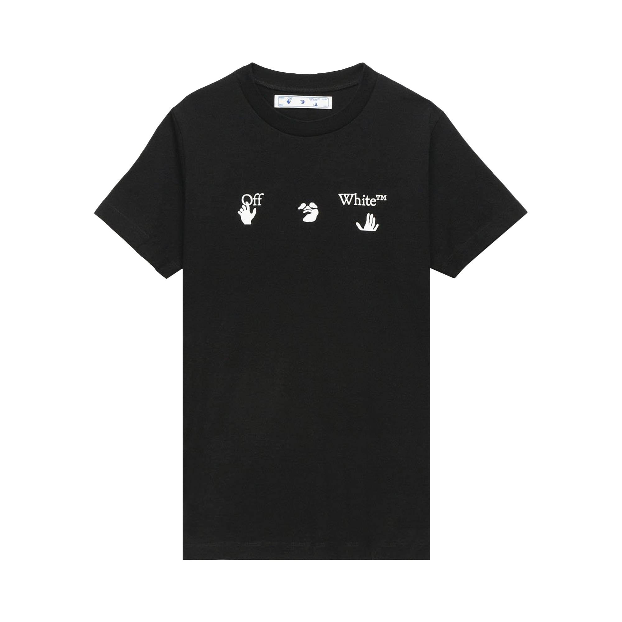 Off-White Big Logo Short-Sleeve Slim Tee 'Black/White' - 1