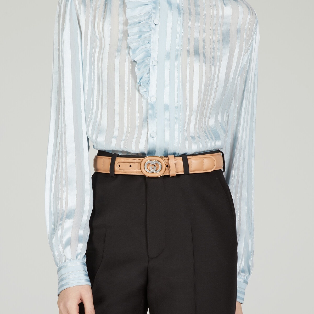 Belt with Interlocking G buckle - 3