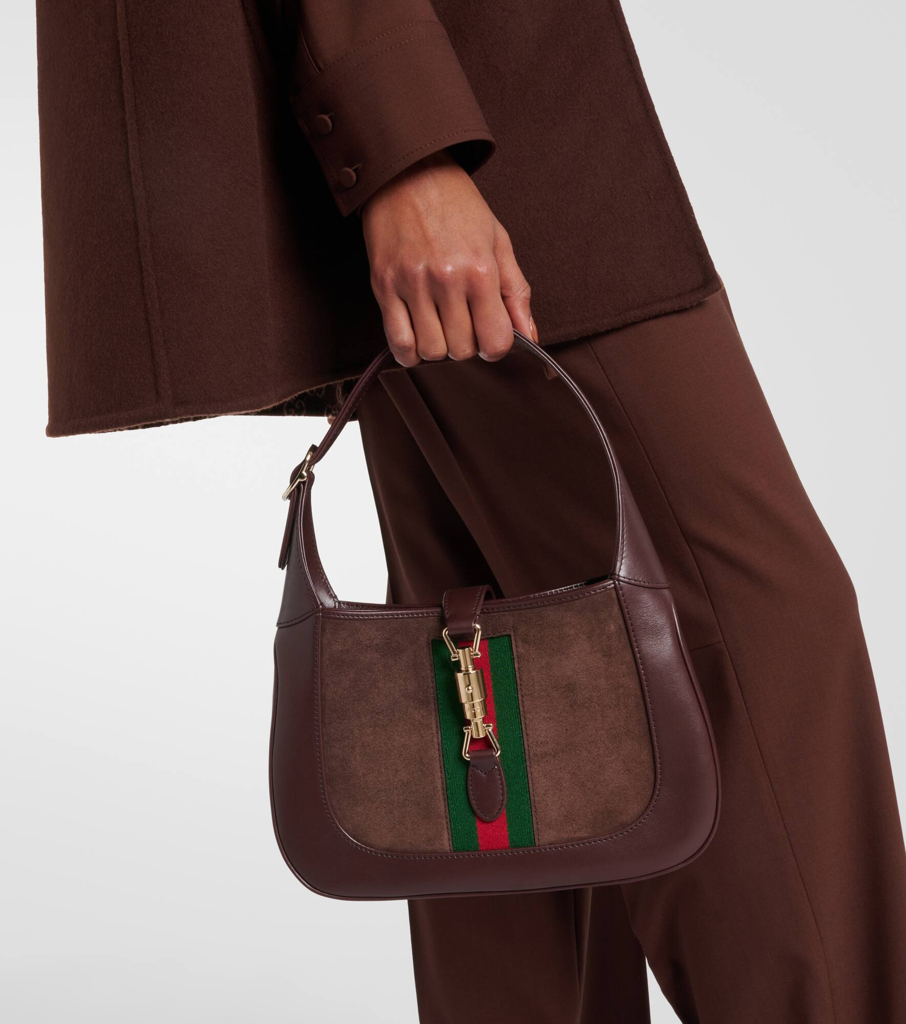 Jackie 1961 Medium suede shoulder bag - 7