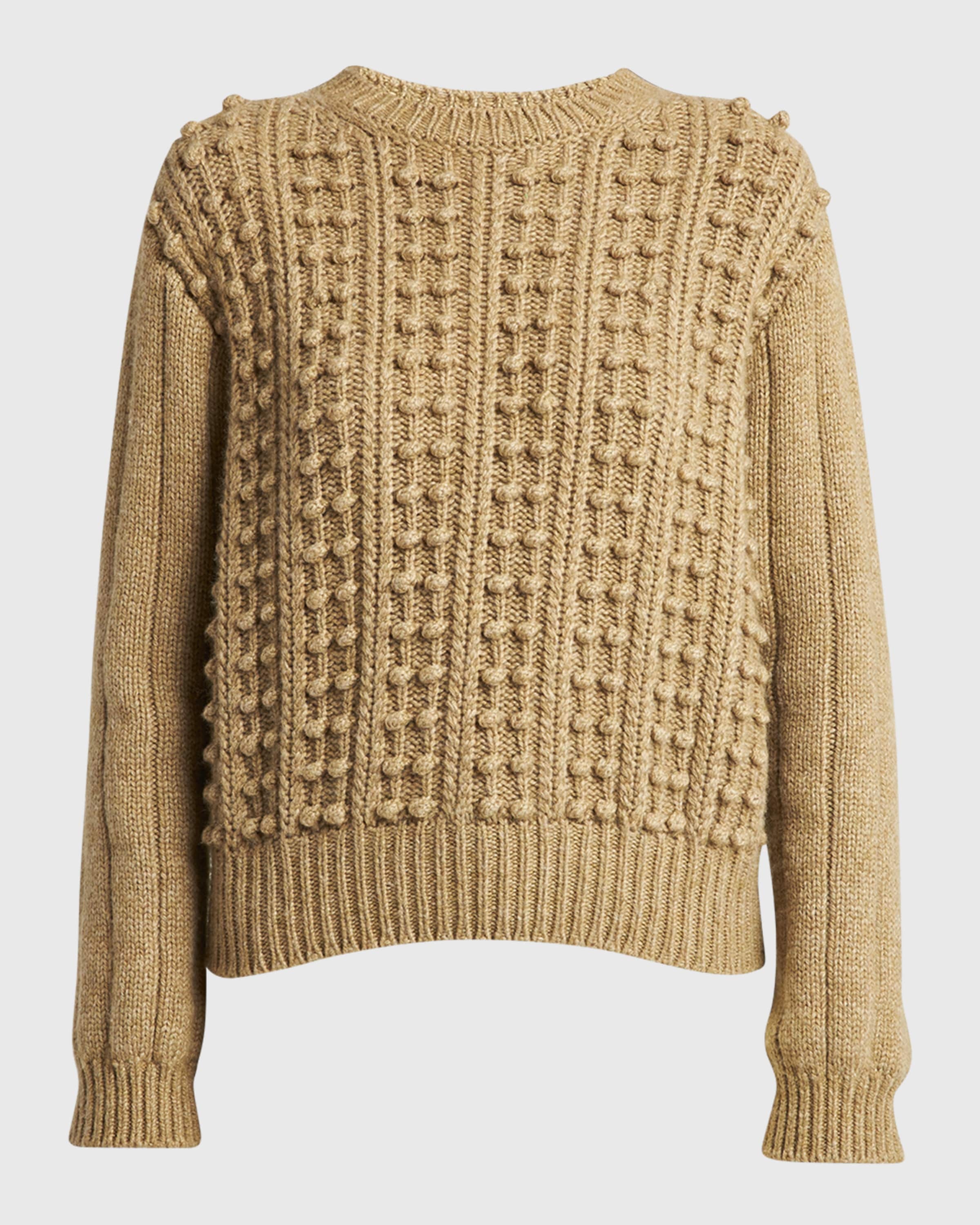 Erdenet Cashmere-Blend Ball Knit Sweater - 1