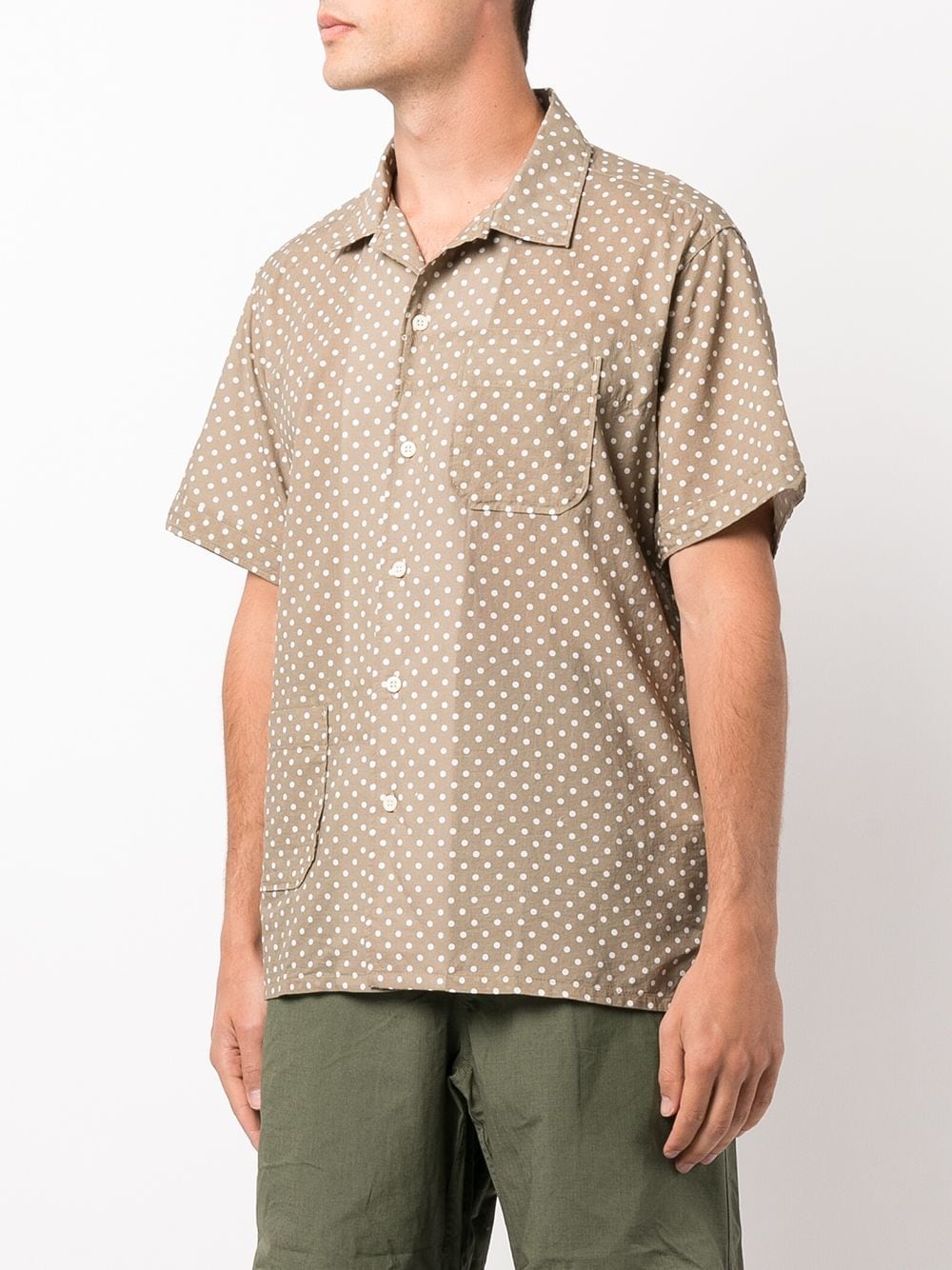 polka-dot camp-collar shirt - 3