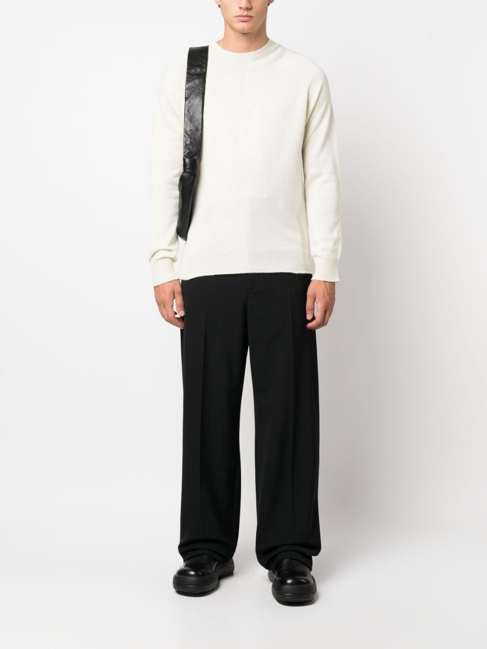 round-neck cashmere jumper - 2