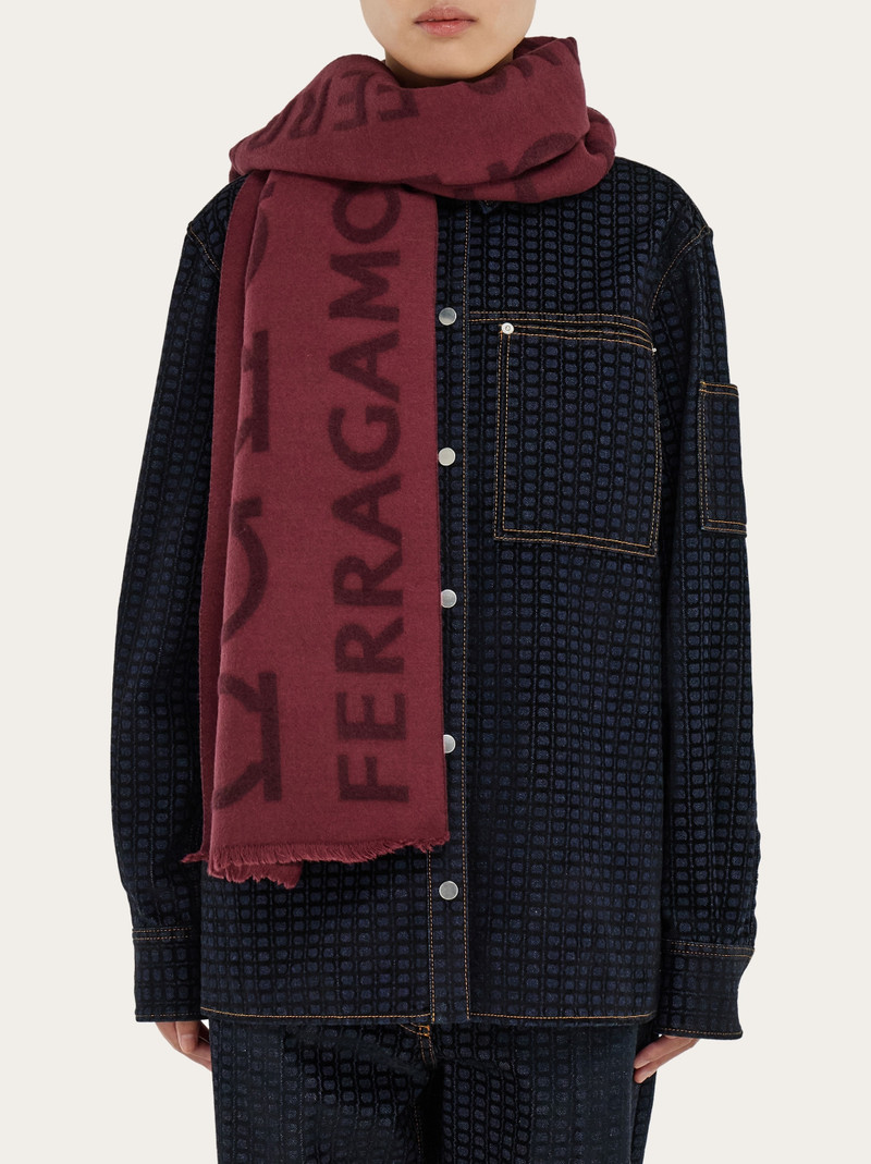 Gancini jacquard scarf 3