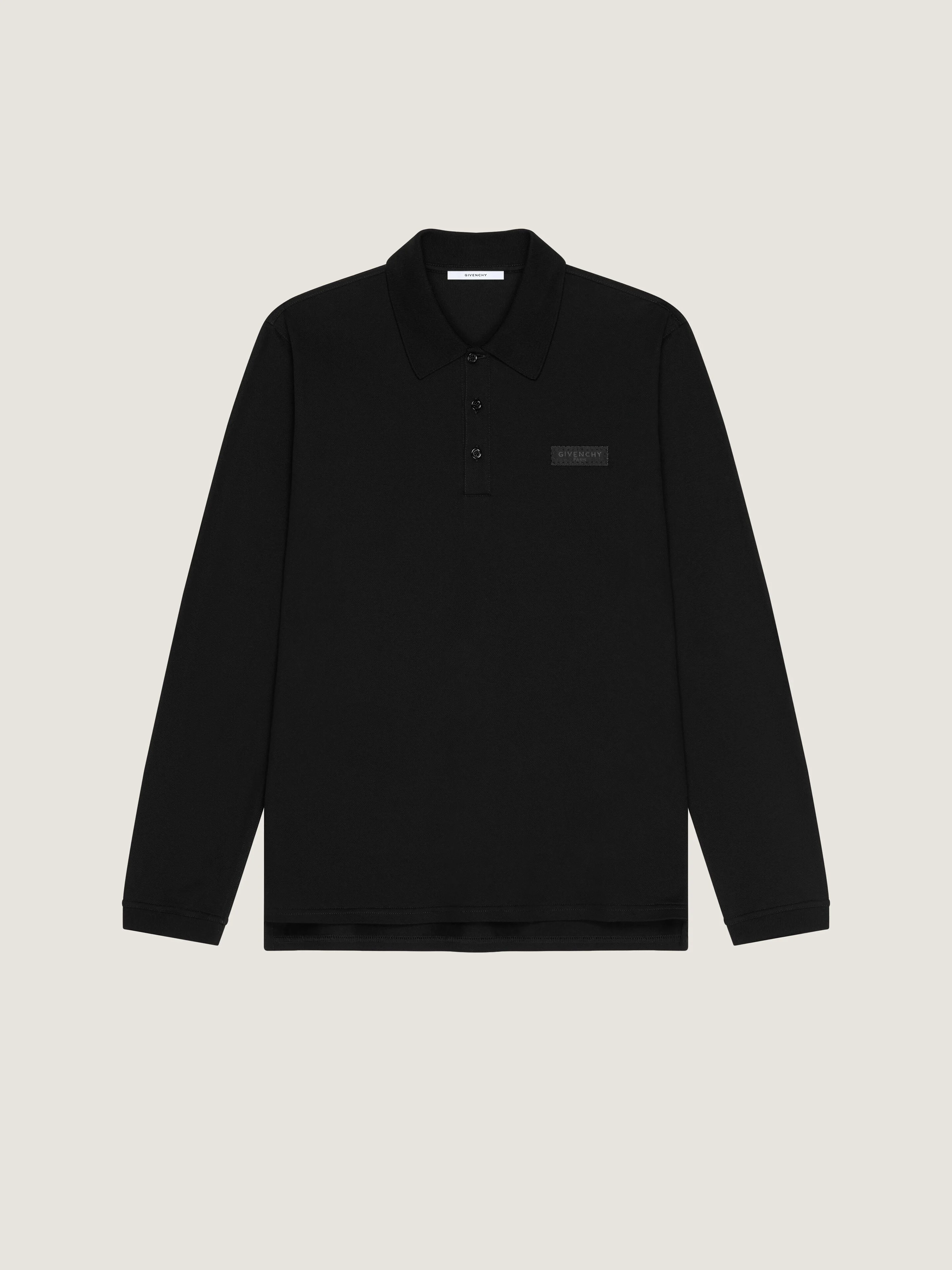 POLO IN COTTON WITH GIVENCHY PARIS GROS GRAIN - 1