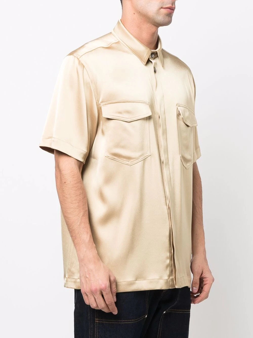 Camp satin-finish shirt - 3