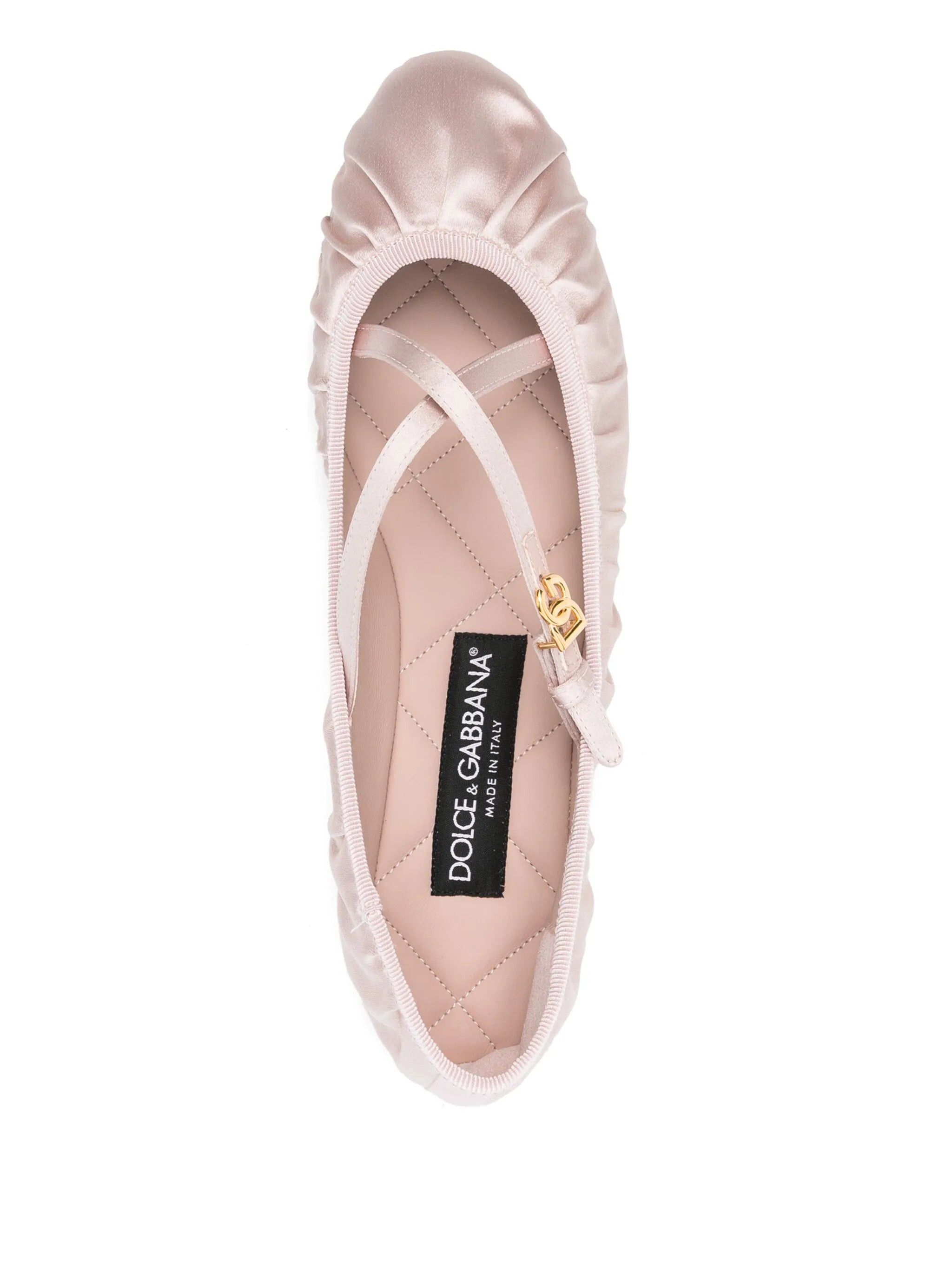 logo-buckle ballet flats - 4