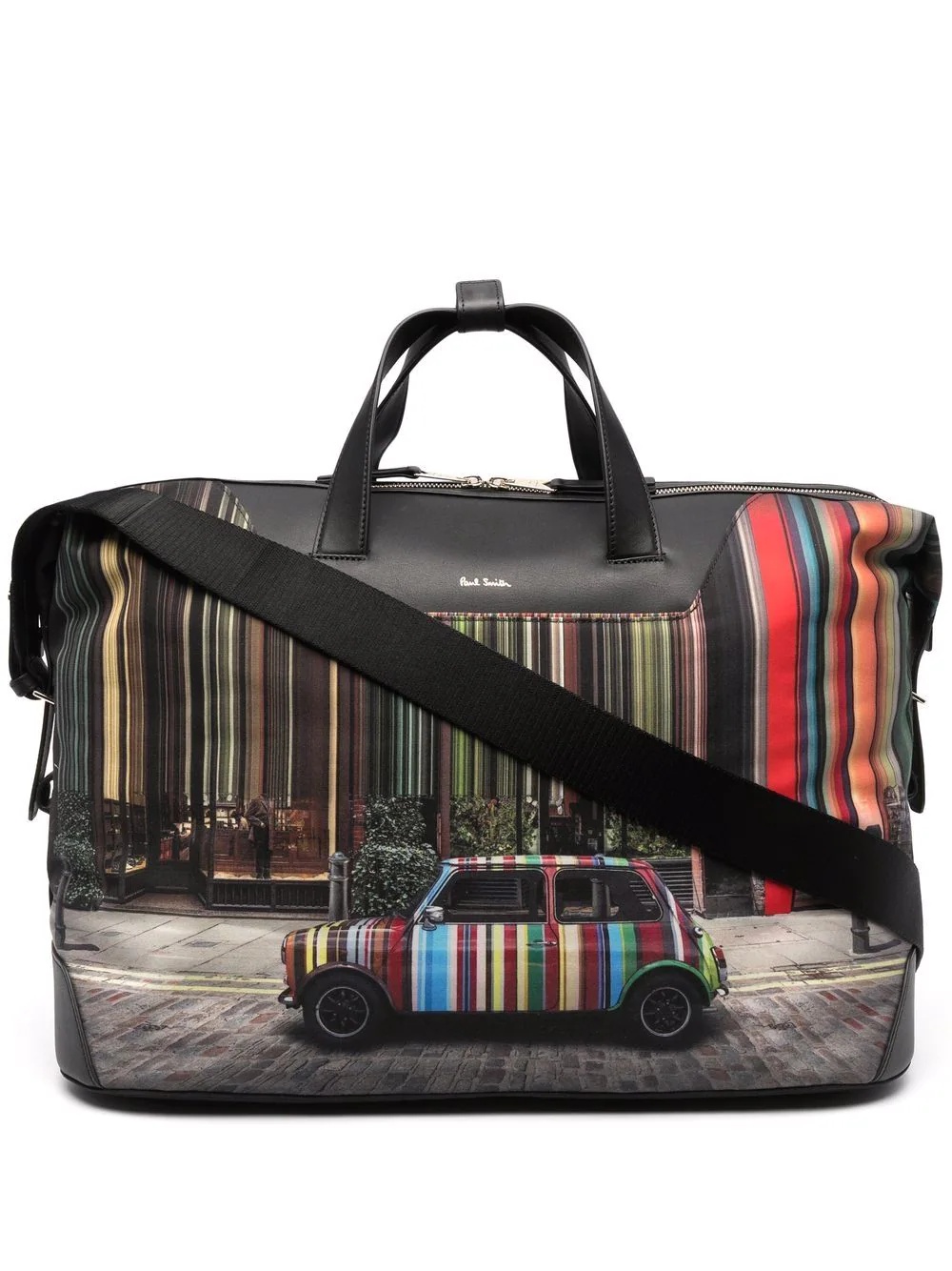 signature car-stripe print holdall - 1