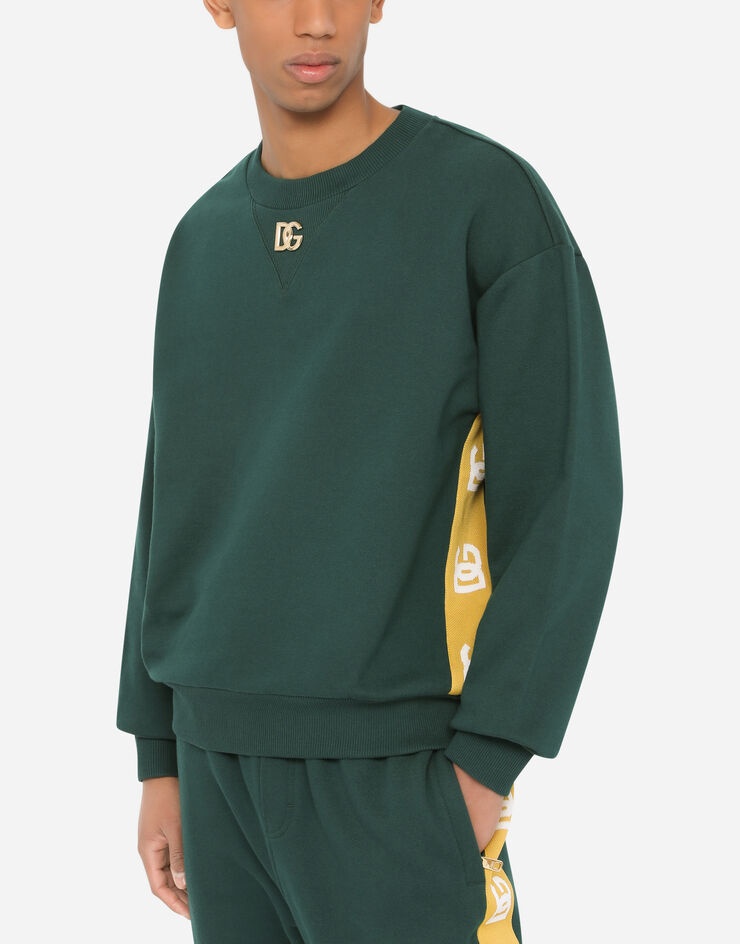 Jersey sweatshirt with DG logo bands - 4