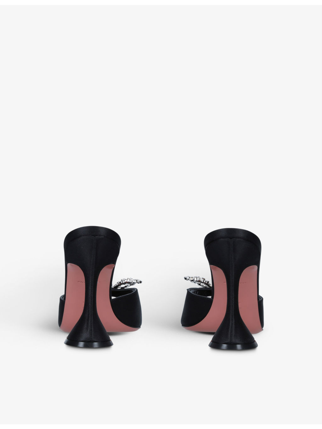 Rosie crystal-embellished satin slingback courts - 4