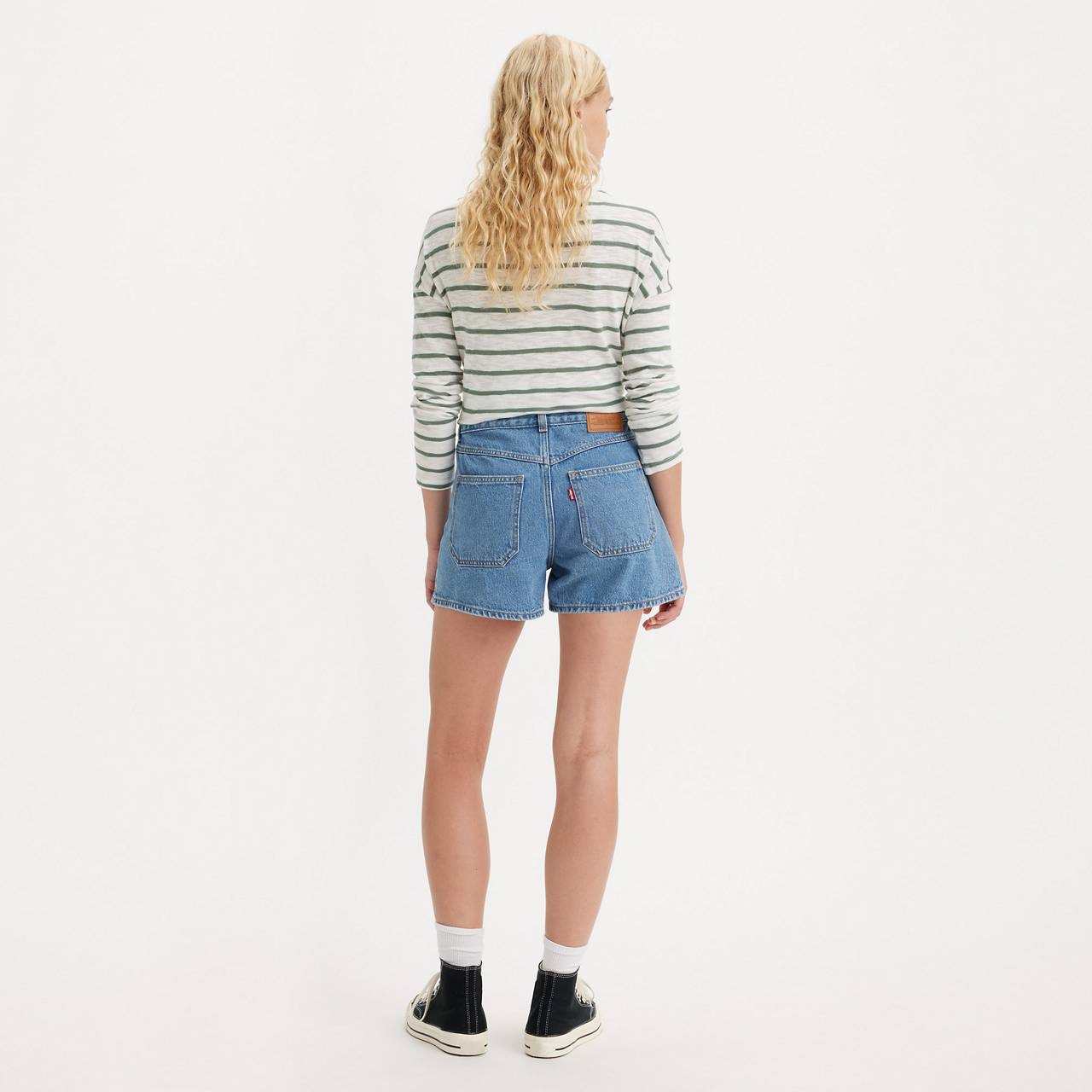 80S MOM PATCH POCKET WOMEN'S SHORTS - 5