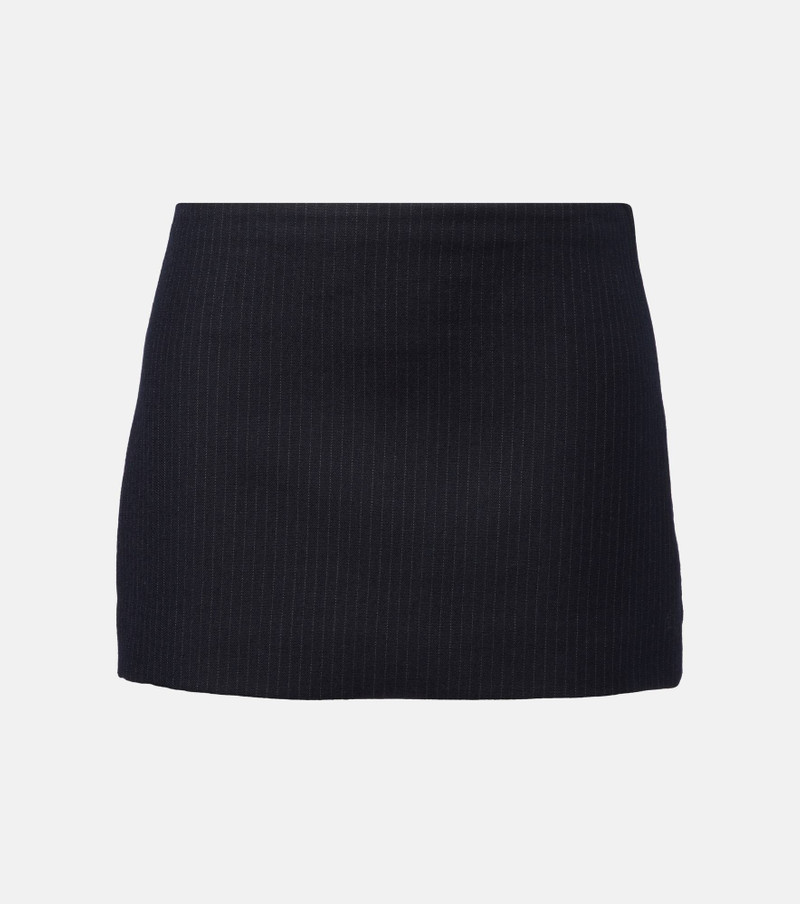 Jett pinstripe wool-blend miniskirt 1