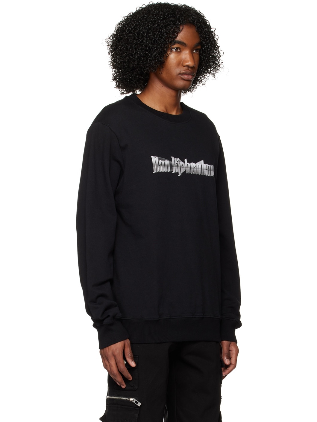 Black Printed Sweatshirt - 2