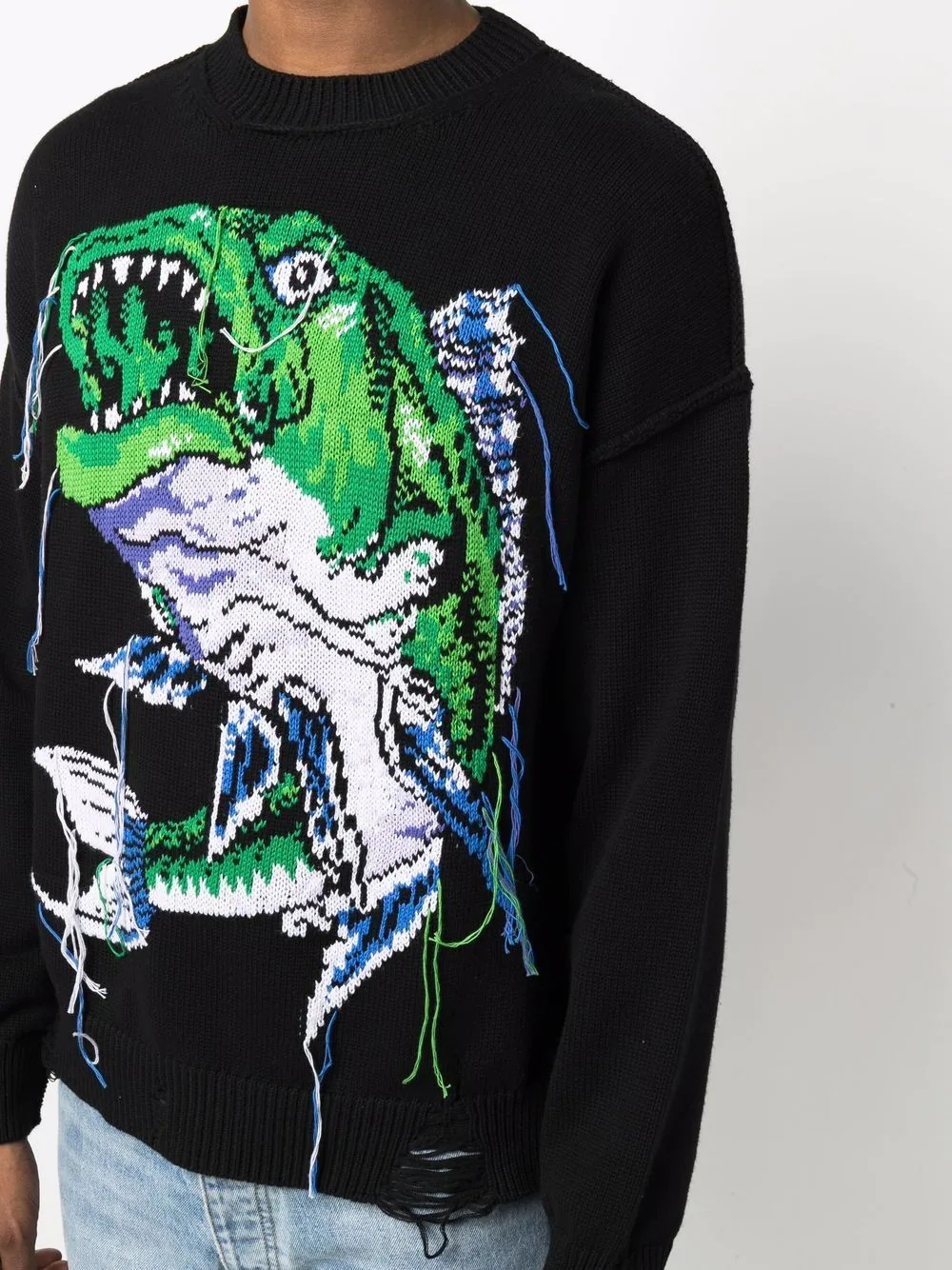 fish embroidered jumper - 5