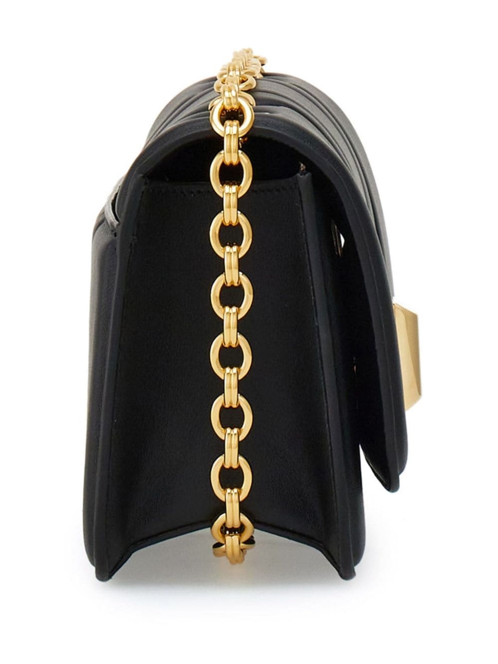 Gancini plaque leather shoulder bag - 2