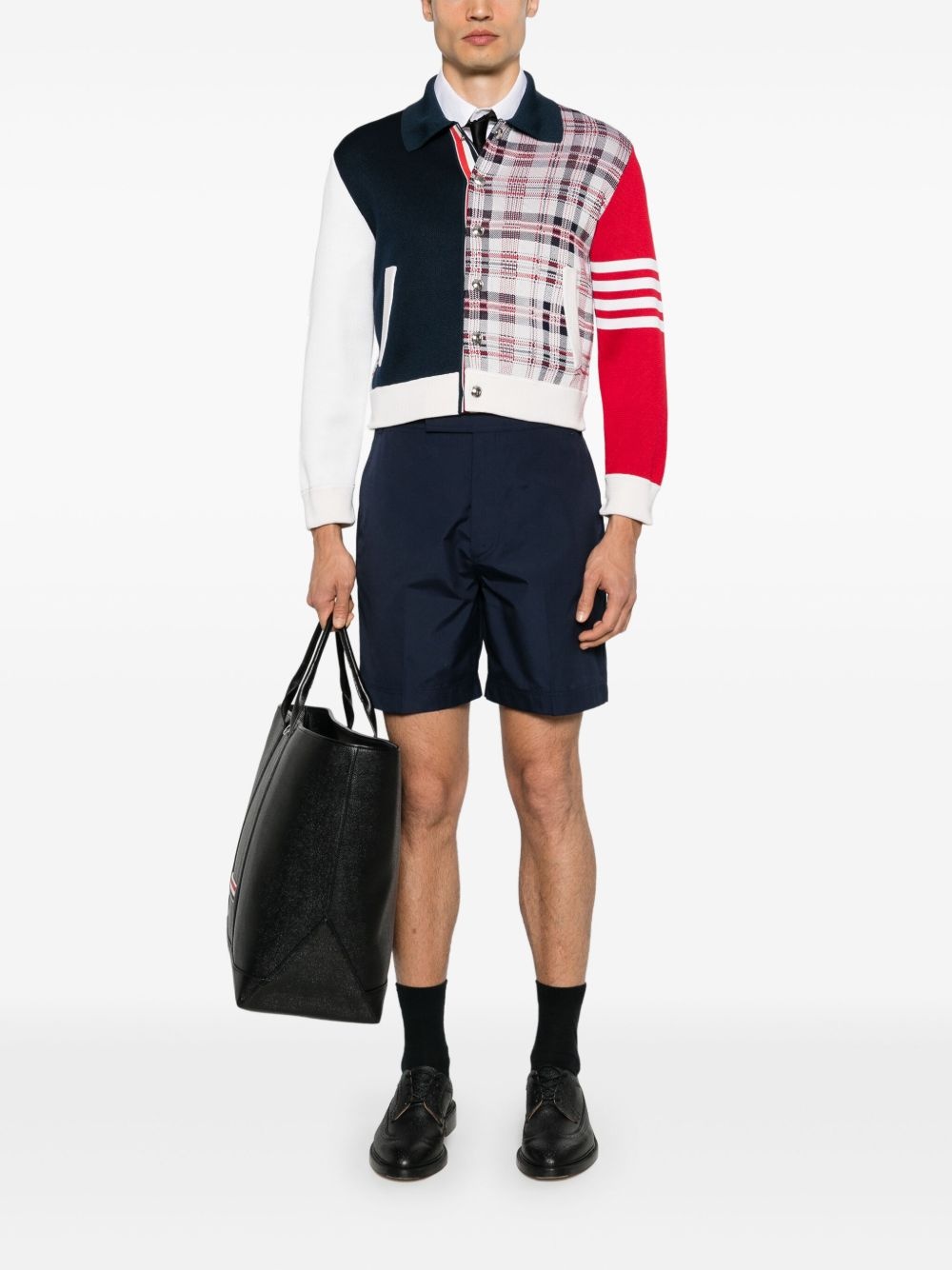 4-Bar jacquard bomber jacket - 2
