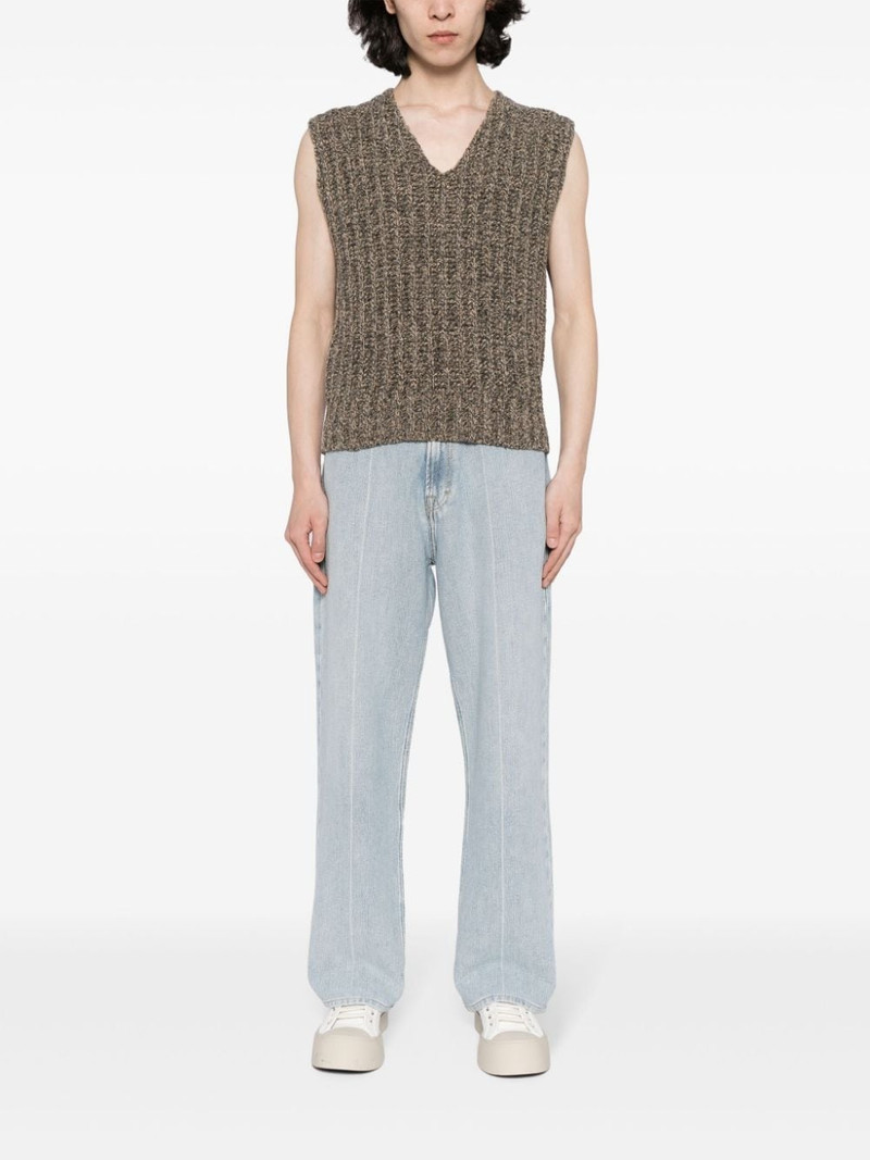 Maison Margiela V-neck chunky-knit vest outlook