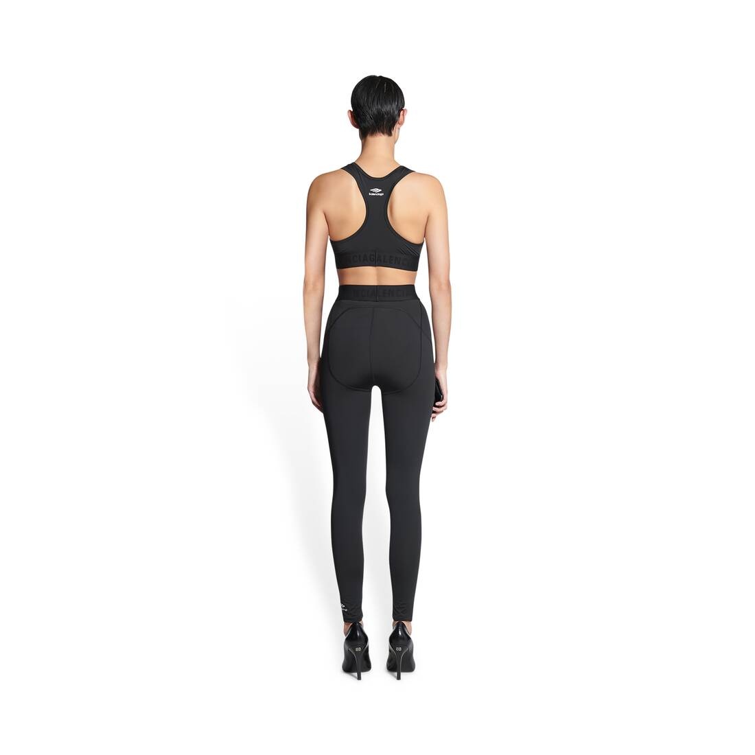Women's 3b Sports Icon Athletic Leg Cut Leggings in Black - 4