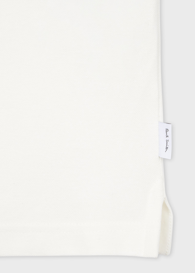 Paul Smith White Button-Front Polo Shirt outlook