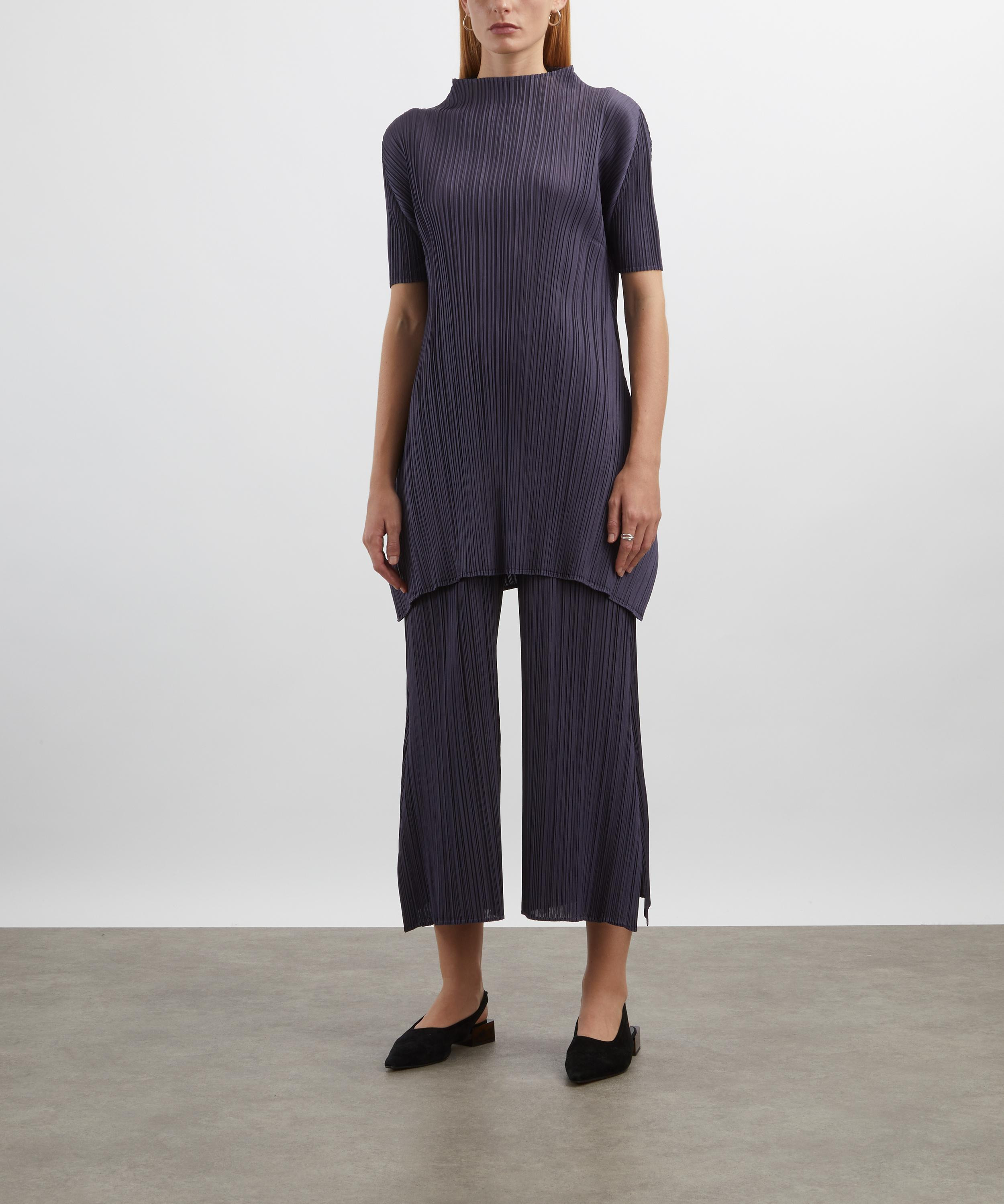 MONTHLY COLOURS: JULY Dark Grey Pleated Tunic - 2