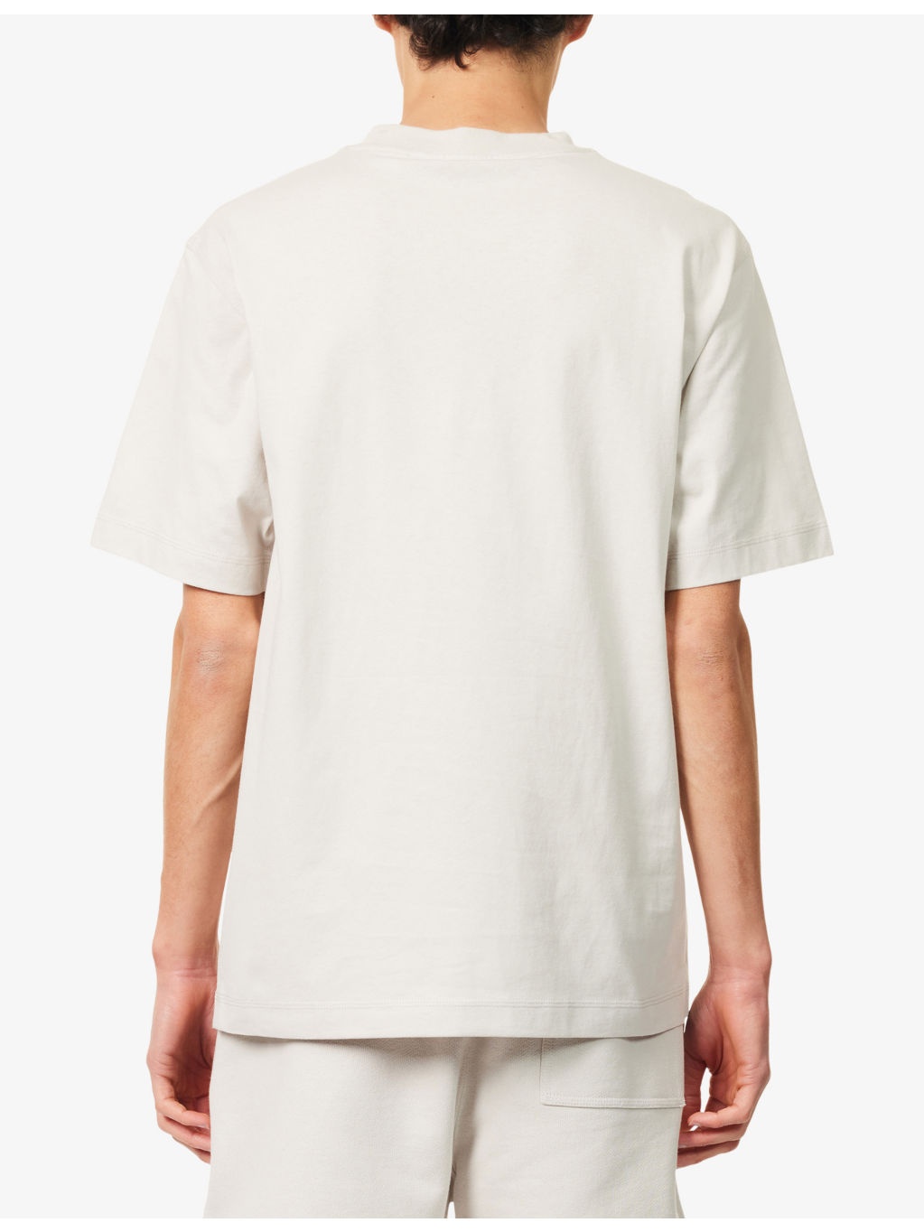 Knot Logo-Text Crewneck Cotton T-Shirt - 4