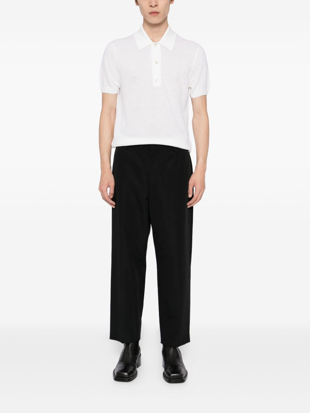 knit polo shirt - 2