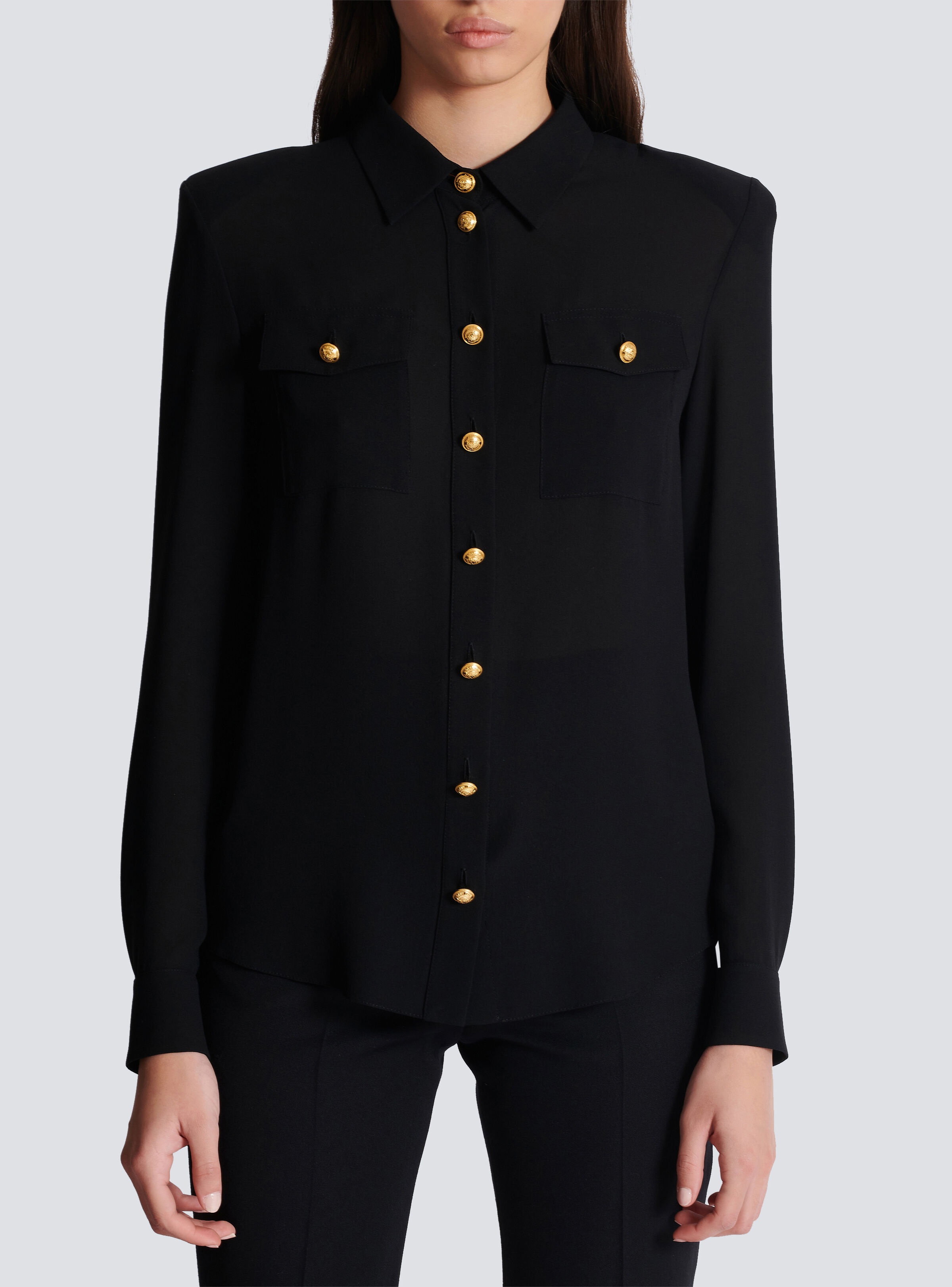 Crepe de chine shirt - 5
