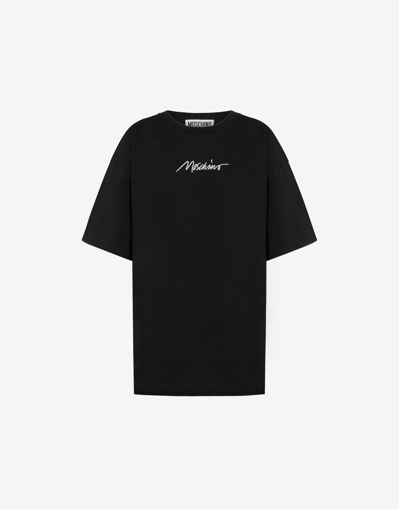 LOGO EMBROIDERY ORGANIC JERSEY T-SHIRT 1